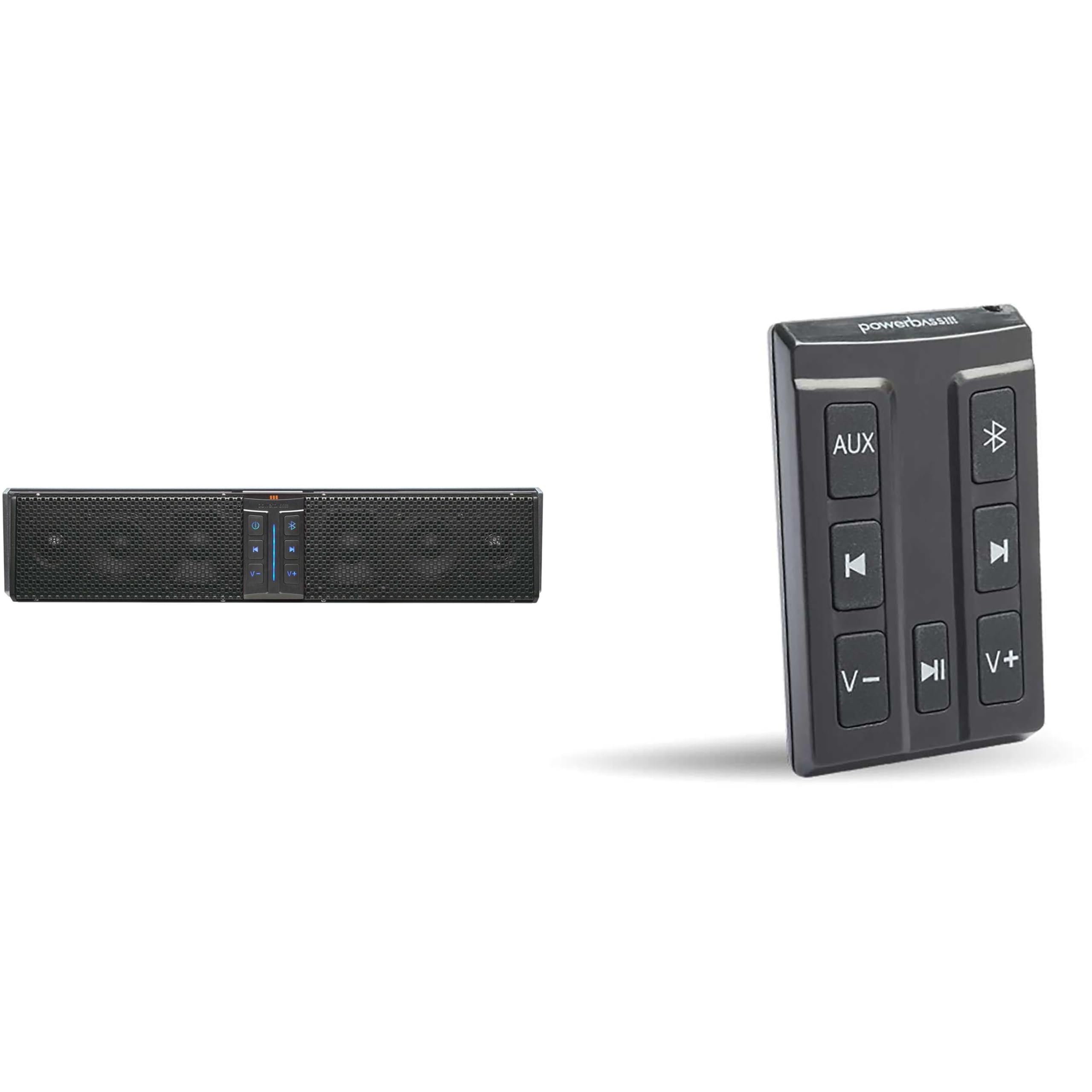 PowerBass XL-650-6 Speaker System Bluetooth Powersports Sound Bar with XL-SBCONRF - XL Soundbar External Wireless Controller 1