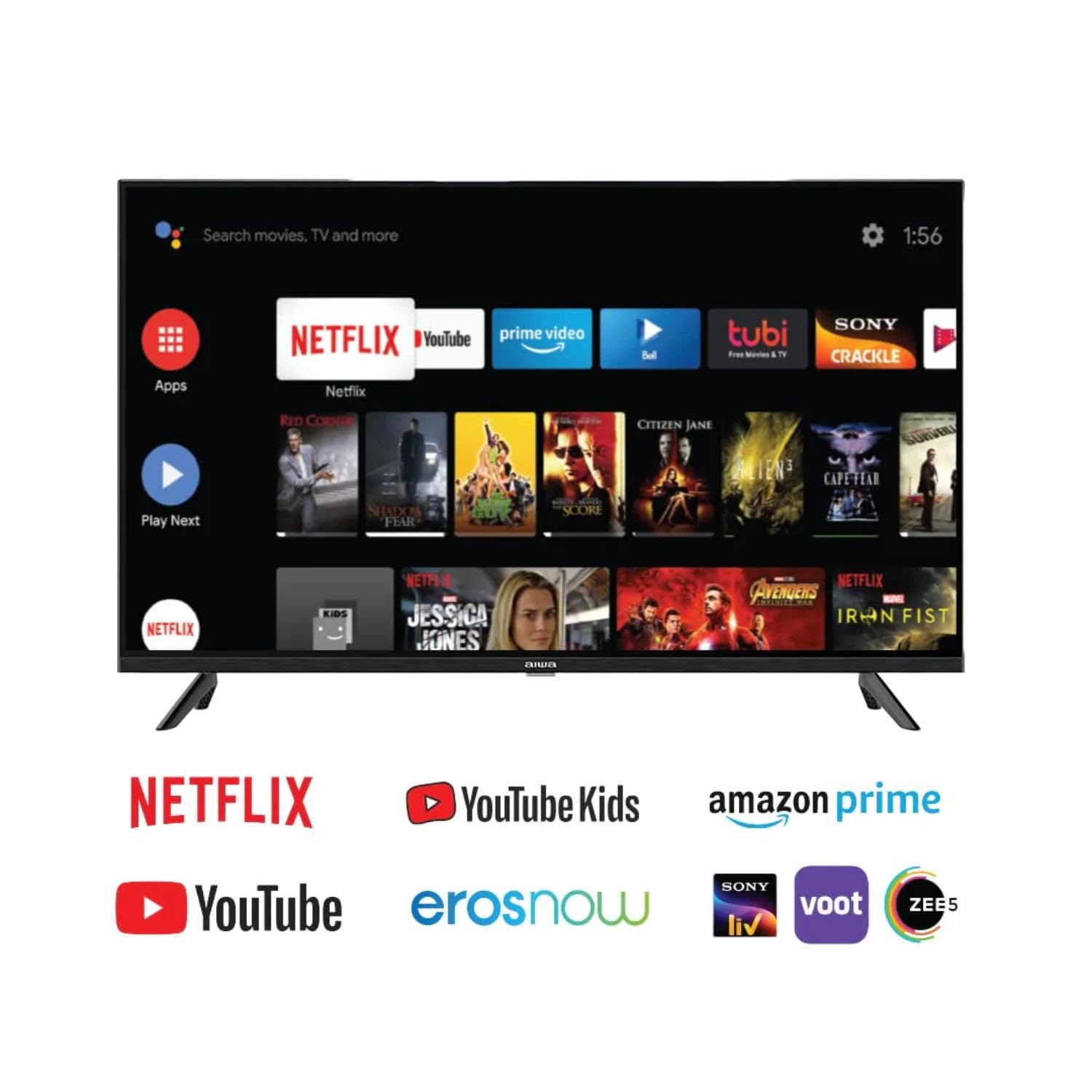 Aiwa 109 cm (43 Inches) Full HD Smart LED TV AV43FHDX1 (Black) (2023 Model) 3