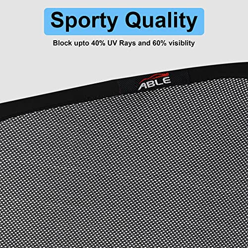 Able Sporty Car Magnetic Sun Shade Curtains with Zipper for Renault Scala Set of 4 2