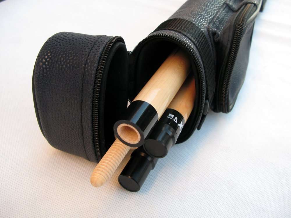 J&j 2x2 Gator Skin Black Hard Tube Billiard Pool Cue Stick Carrying Strap Case (2s2b) 4