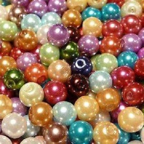 Cocoa's Accessories Glass Pearls Lamp Work Colorful Bead Mix 100 Total of 4mm, 6mm,& 8mm, 2