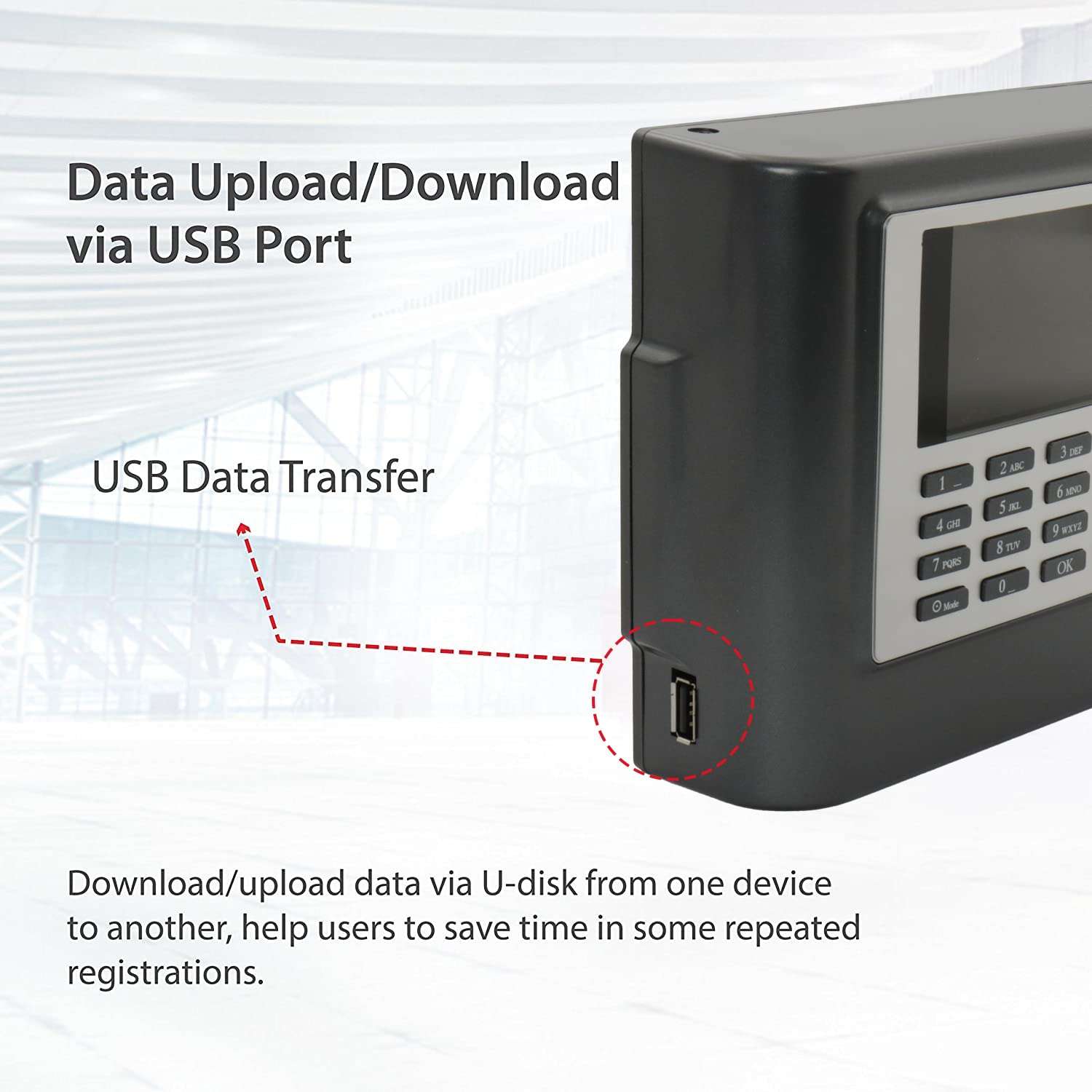 Biometric Fingerprint Time Attendance Machine, Salary Box Attendance System | Employees Checking-in Recorder with Build-in SSR Excel Software | 2.8 inch TFT Color Display | Capacity To Store 3000 Fingerprints | Transaction Capacity 60000 3