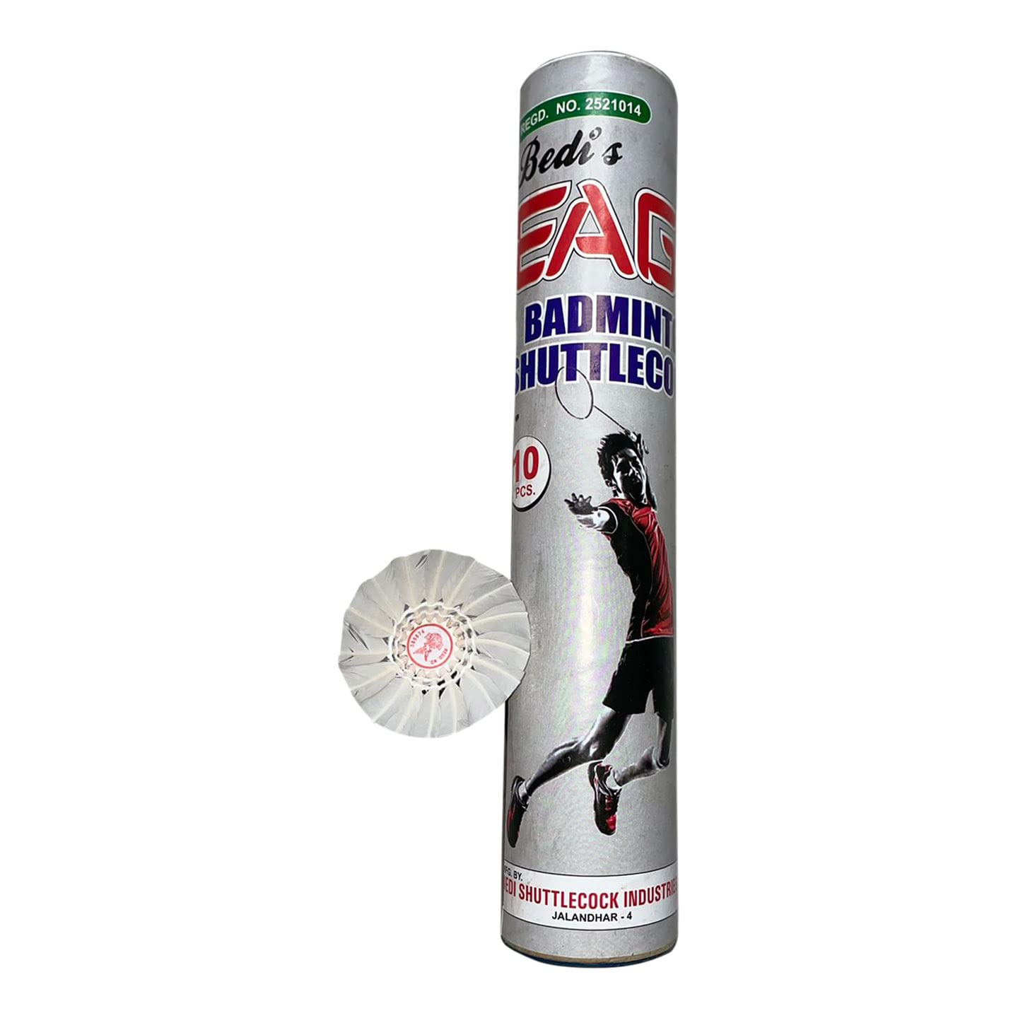 HAMIS Eagle Badminton Shuttle Cock White Feather Shuttle Cock Pack of 10 1