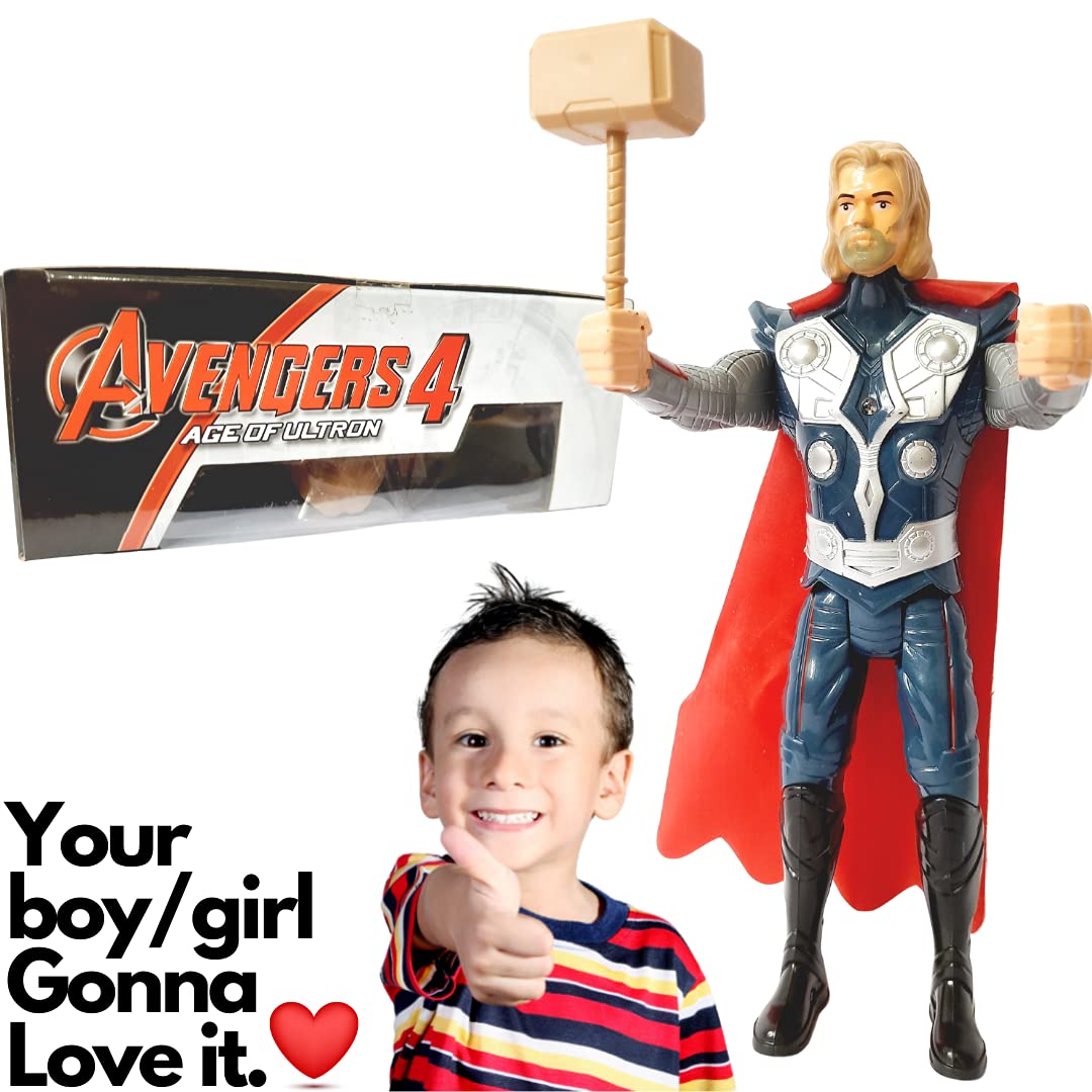 Kart In Box, Thor Toy with Light, Toys, Thor Hammer, Thor Stormbreaker, Action Figure, Toy, Toys Set, Thor Toys, Thor Hammer Toy (7 Inch) 6