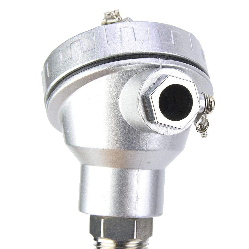 1/2" NPT Thread Thermocouple Terminal Head Stainless Steel Mini RTD PT100 Temperature Sensor Probe High(Protection Tube 50mm) 6