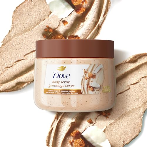 Dove Brown Sugar and Coconut Butter Body Scrub Exfoliates and Deeply Nourishes for Smooth, Radiant Skin 15 oz 5