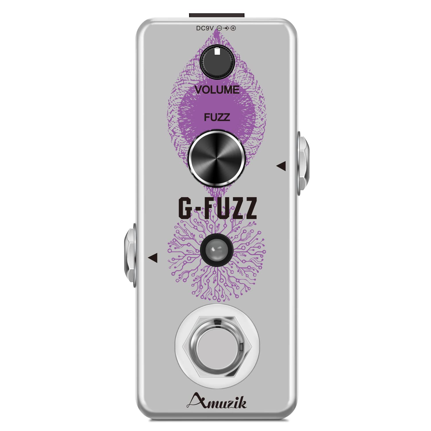Amuzik G-Fuzz Effect Pedal Analog Fuzz Guitar Effecs Pedals for Mini Size Ture Bypass 1