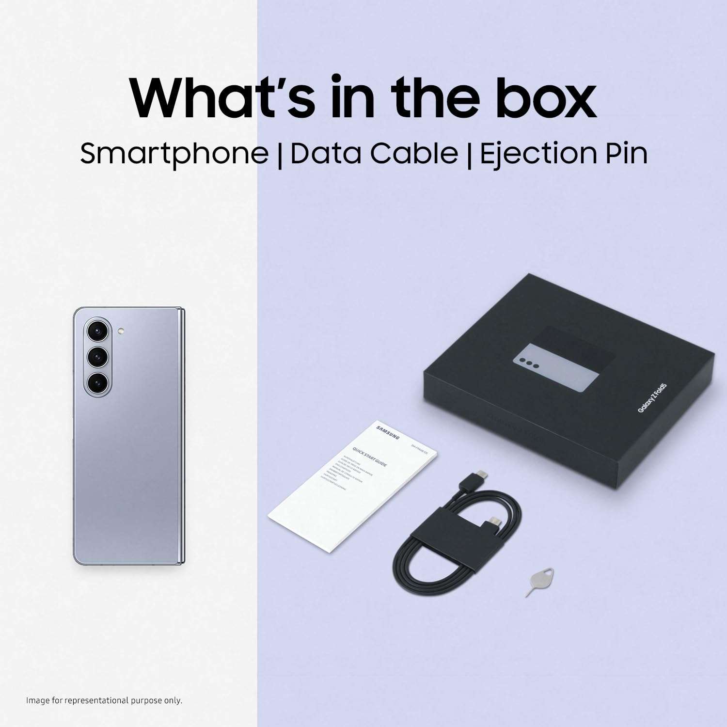 Samsung Galaxy Z Fold5 5G AI Smartphone (Black, 12GB RAM, 512GB Storage) 6