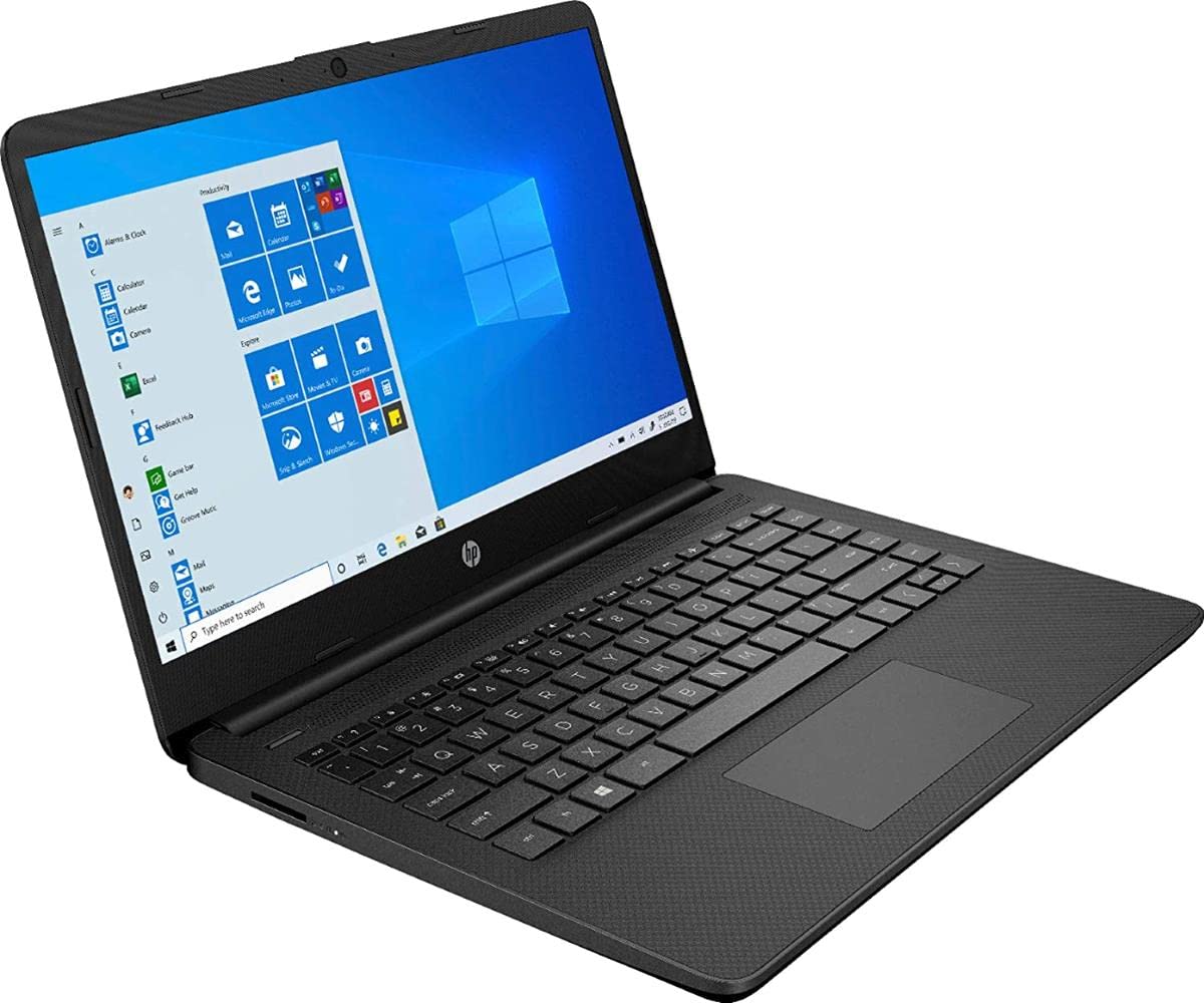 HP 14 Ultra Thin & Light Jet Black Laptop 14.0" HD IPS Display (AMD 3020e, 16GB RAM, 2TB SSD, AMD Radeon, AC WiFi, Bluetooth 5.1, HD Webcam, SD Card, Win11H) w/DKZ USB Port Expander 3