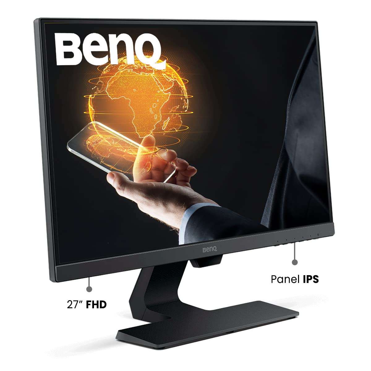 BenQ GW2480L 23.8 inch FHD 1080p Eye-Care, IPS LED Monitor, 1920x1080 Pixels, Cable Management, HDMI, Eyesafe,Low Blue Light Plus, Ultra Slim Bezel, Brightness Intelligence tech, 3