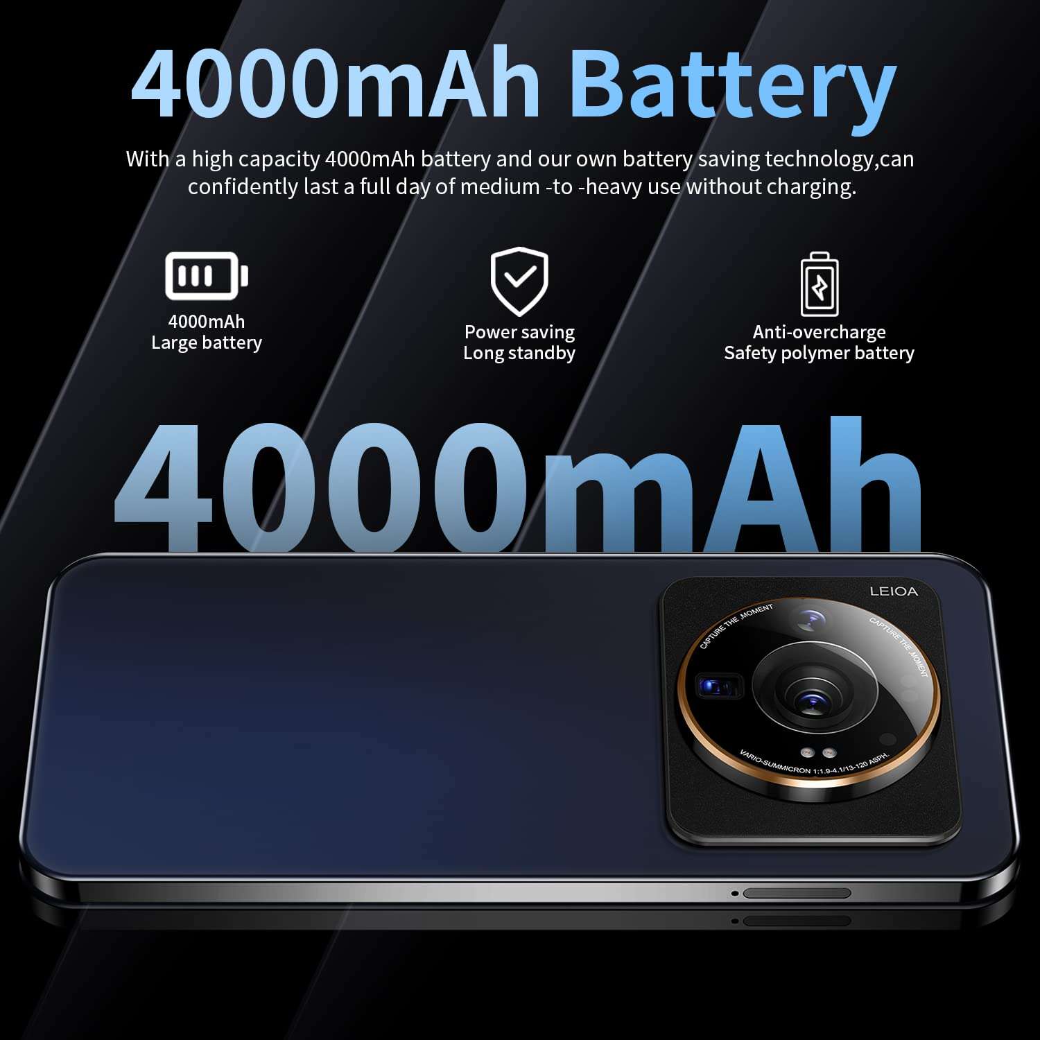 M12 Ultra 5G Cell Phone, Unlocked Android Smartphone, 3GB+64GB, 6.53'' LCD Display Screen, 5MP+8MP Camera, 4000mAh Long Long Battery, Dual Sim Card (Black) 5