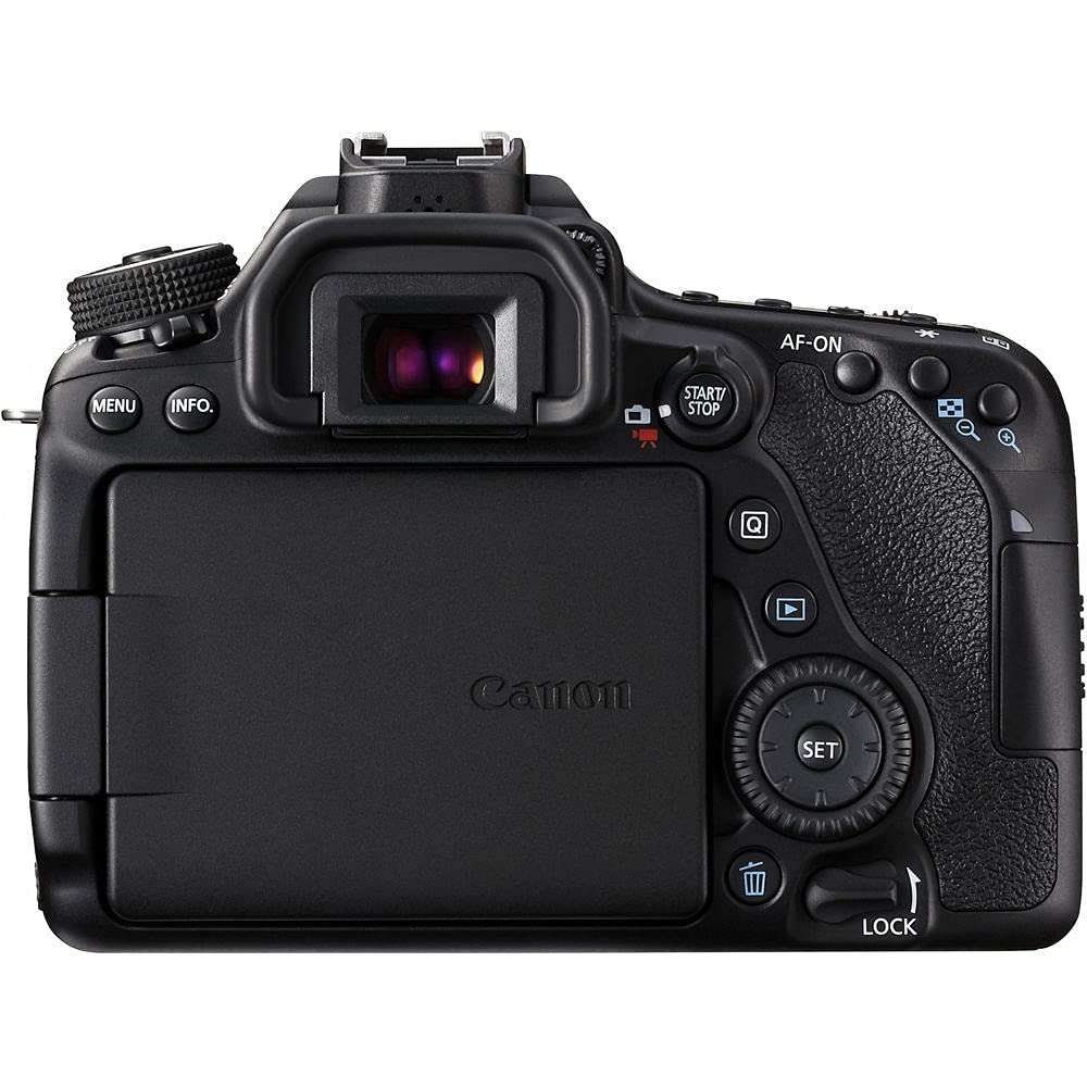 Canon EOS 80D DSLR Camera (Body Only) (1263C004) + 64GB Memory Card + Case + Corel Photo Software + 2 x LPE6 Battery + External Charger + Card Reader + LED Light + HDMI Cable + More (Renewed) 5