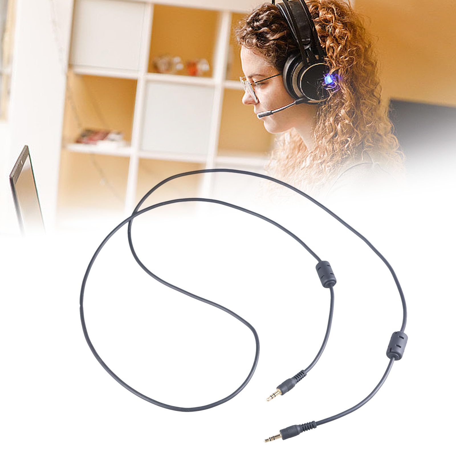 QERPON Long 3.5mm Cable Male to Male Cable Not Interferences Cable Flexible Cord General Use Music Cable for Home & Devices 6
