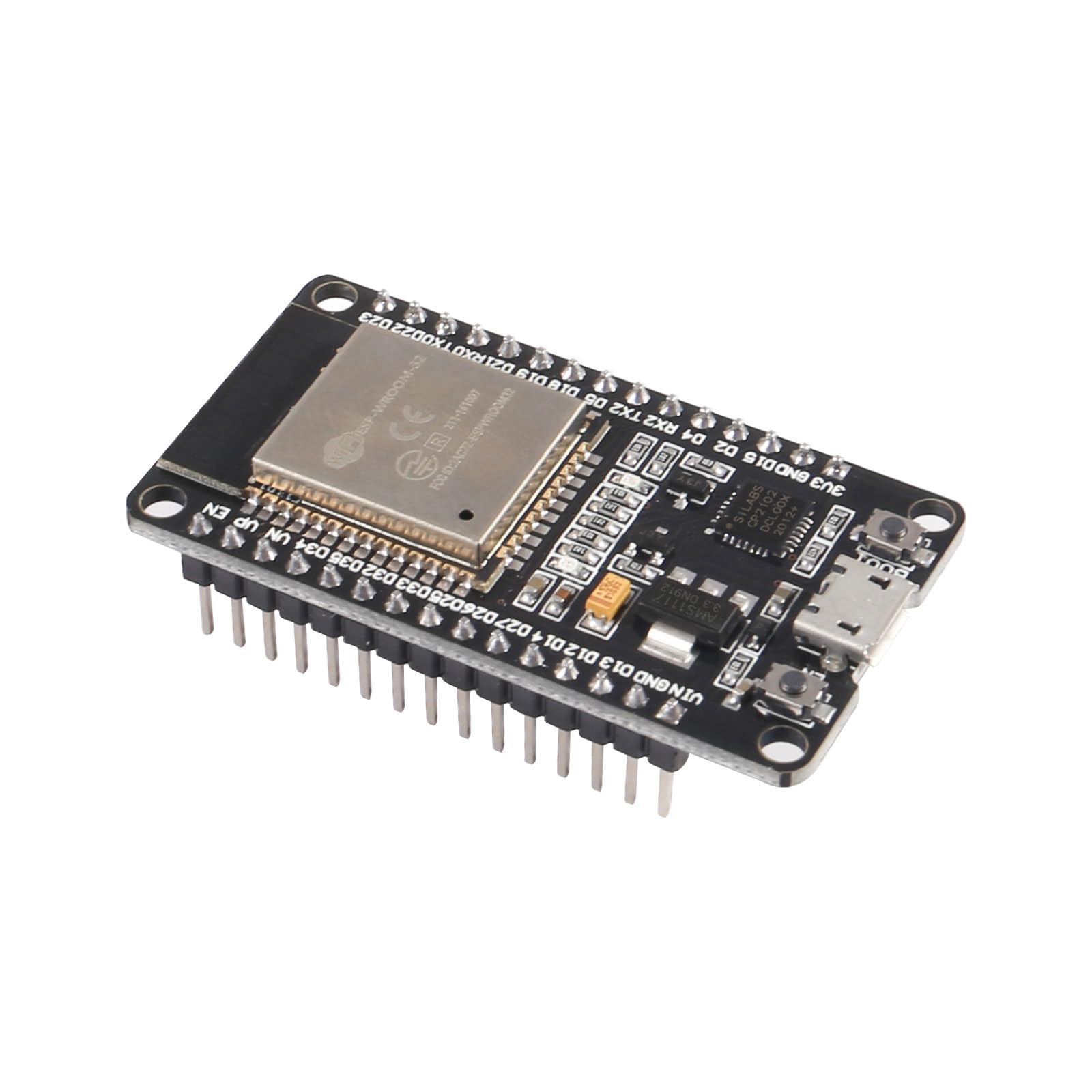 Aokin ESP32 ESP-WROOM-32 Development Board 2.4 GHz WiFi and Bluetooth Dual Cores Microcontroller ESP-WROOM-32 Chip for Arduino NodeMCU, 3 Pcs 6