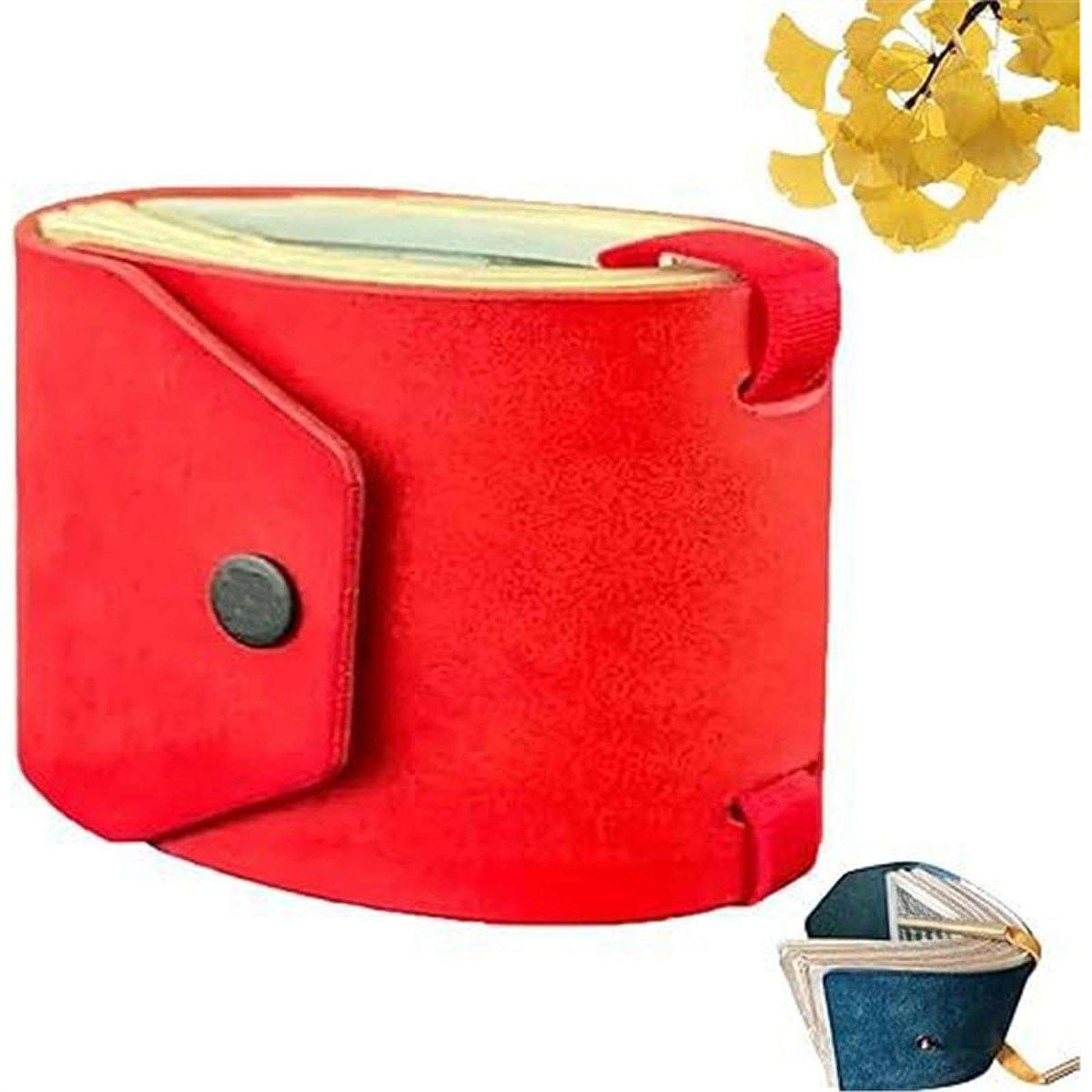 APLVFFZH Cash Wrap Wallet with Clasp Pouch Lightweight Portable Compact Handbag Organizer Money Holder for Men Holiday Women Festive, Red 4