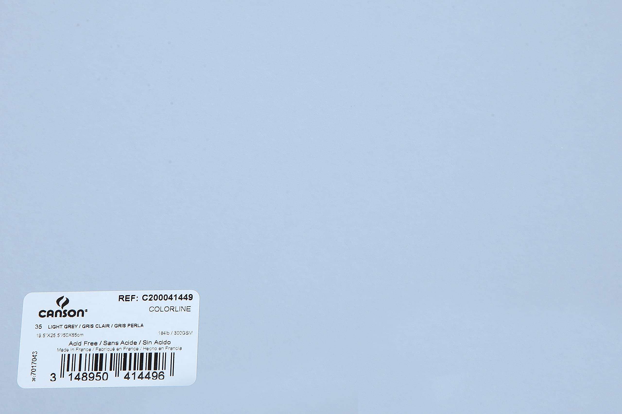 Canson Colorline 300 GSM Grainy 50 x 65 cm Coloured Drawing Paper Sheets(Light Grey, 10 Sheets) 4