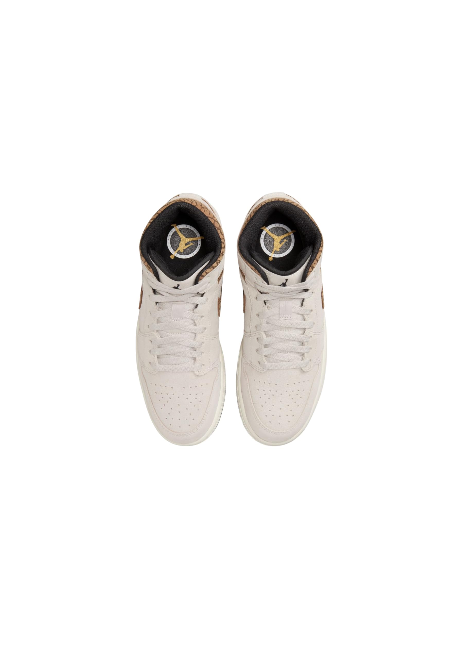 Jordan Nike Air 1 Mid Men's Shoes LT Orewood Brown/Metallic Gold DZ4129-102 13 4