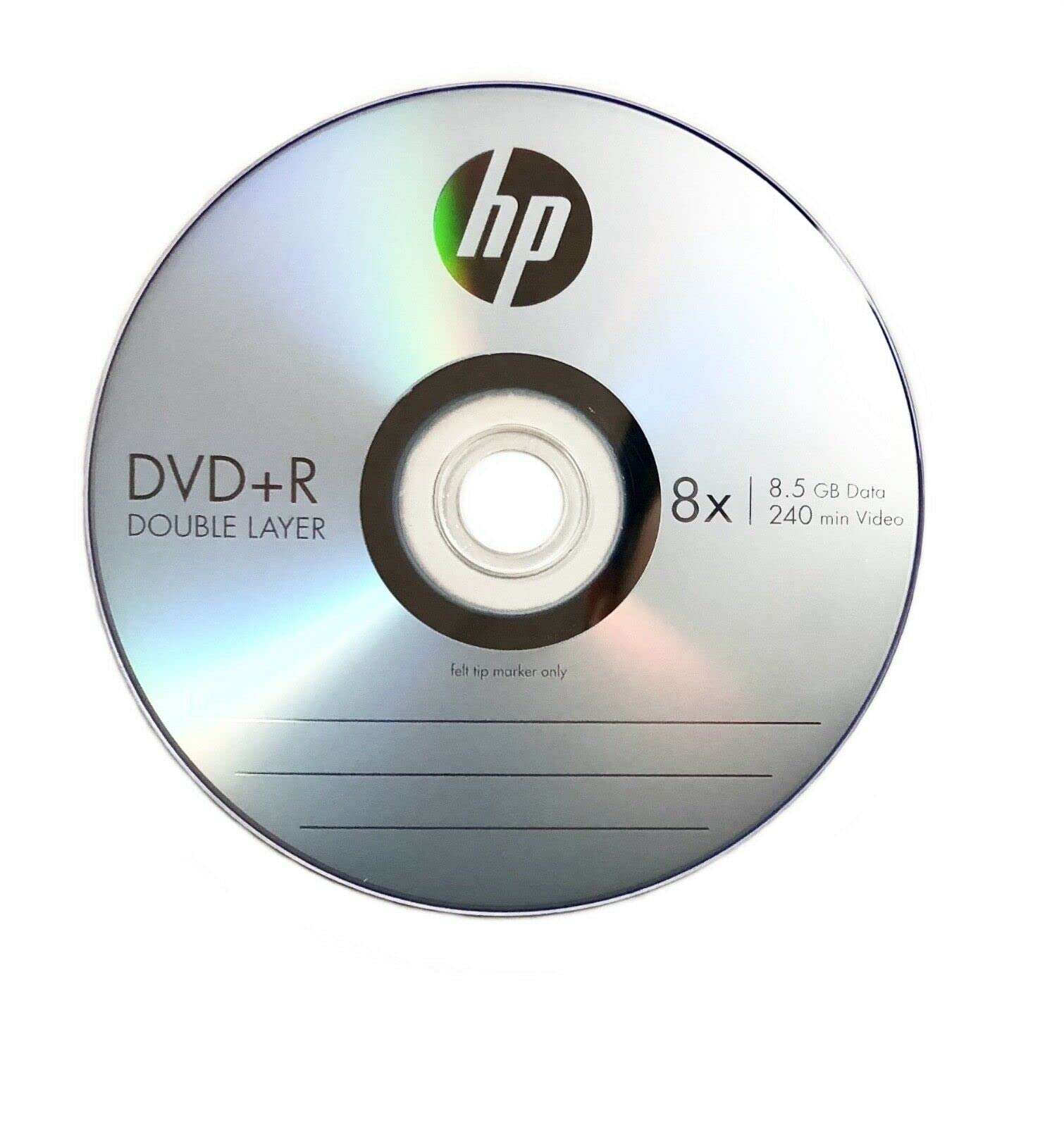 Professional Branded DVD+R DL ( Double Layer) 8.5 Gb 8X X 240 Minute with Combo Plastic DVD Cover Black with Each DVD Pack of (2) 3