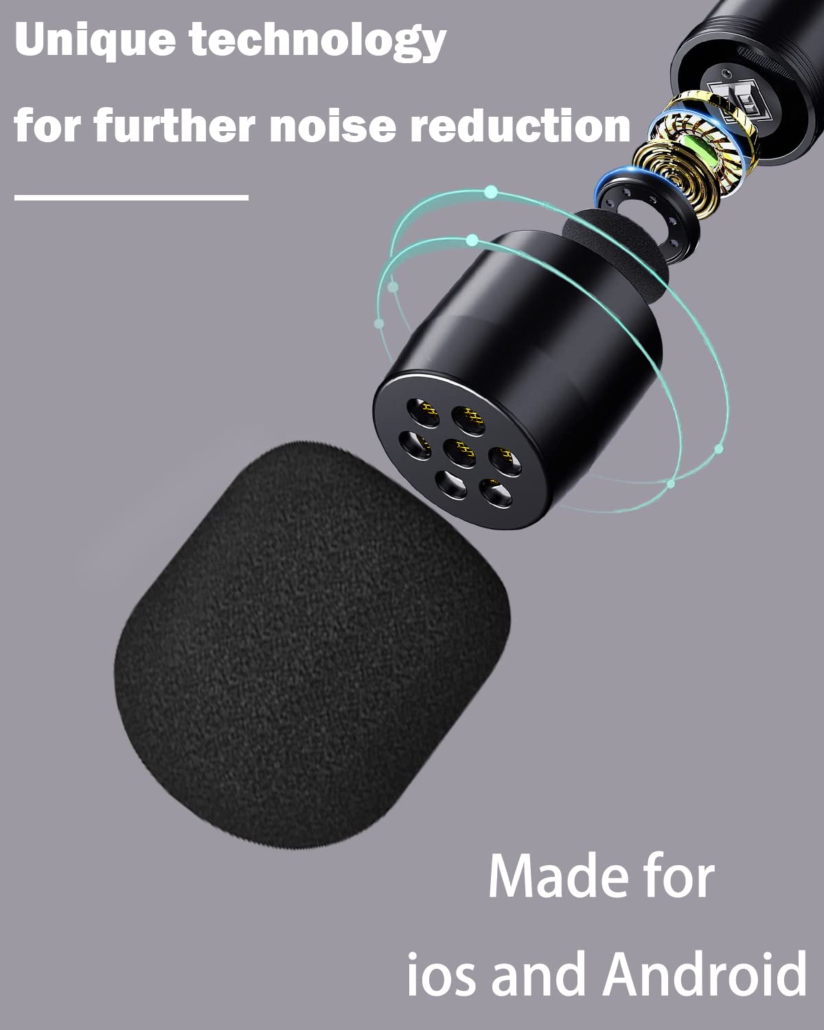 KDMLR Professional Wireless Lavalier Microphone for iPhone, iPad - Cordless Omnidirectional Condenser Recording Microphone for Interview Videos Podcast Vlog YouTube Sound Recording 3