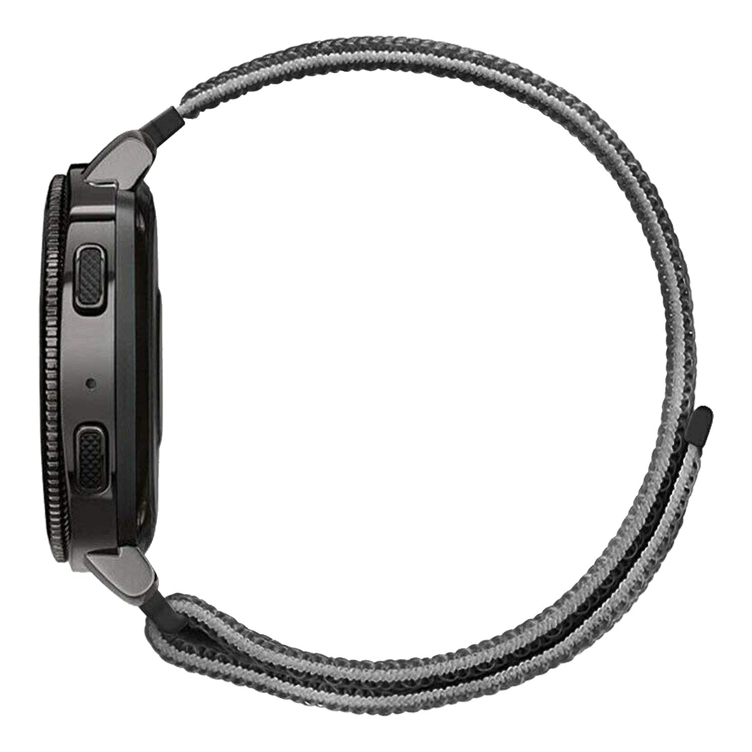 ACM Watch Strap Nylon Soft Loop Compatible with Noise Noisefit Agile 2 Buzz Smartwatch Sports Band Black 5