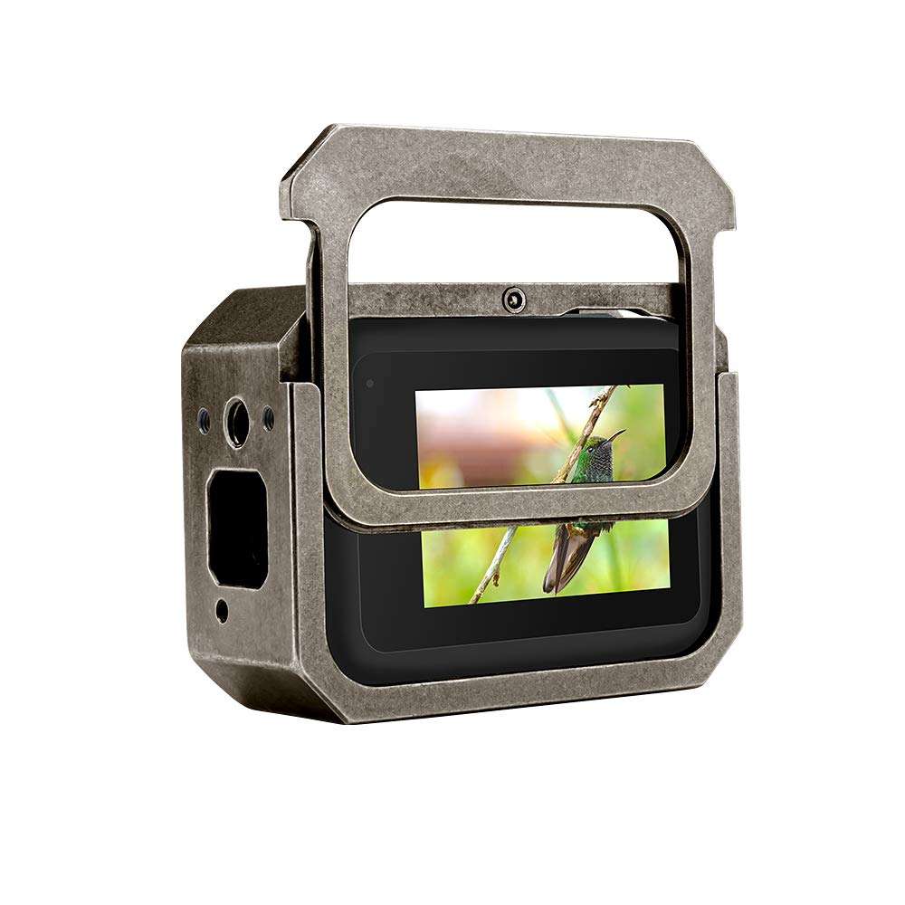 TELEISN Aluminum Case Frame for GoPro Hero 8 Black,Multi-Function Frame with Vertical and Horizontal Modes,Skeleton Housing with Microphone Mic Mount for Hero 8 Black 5