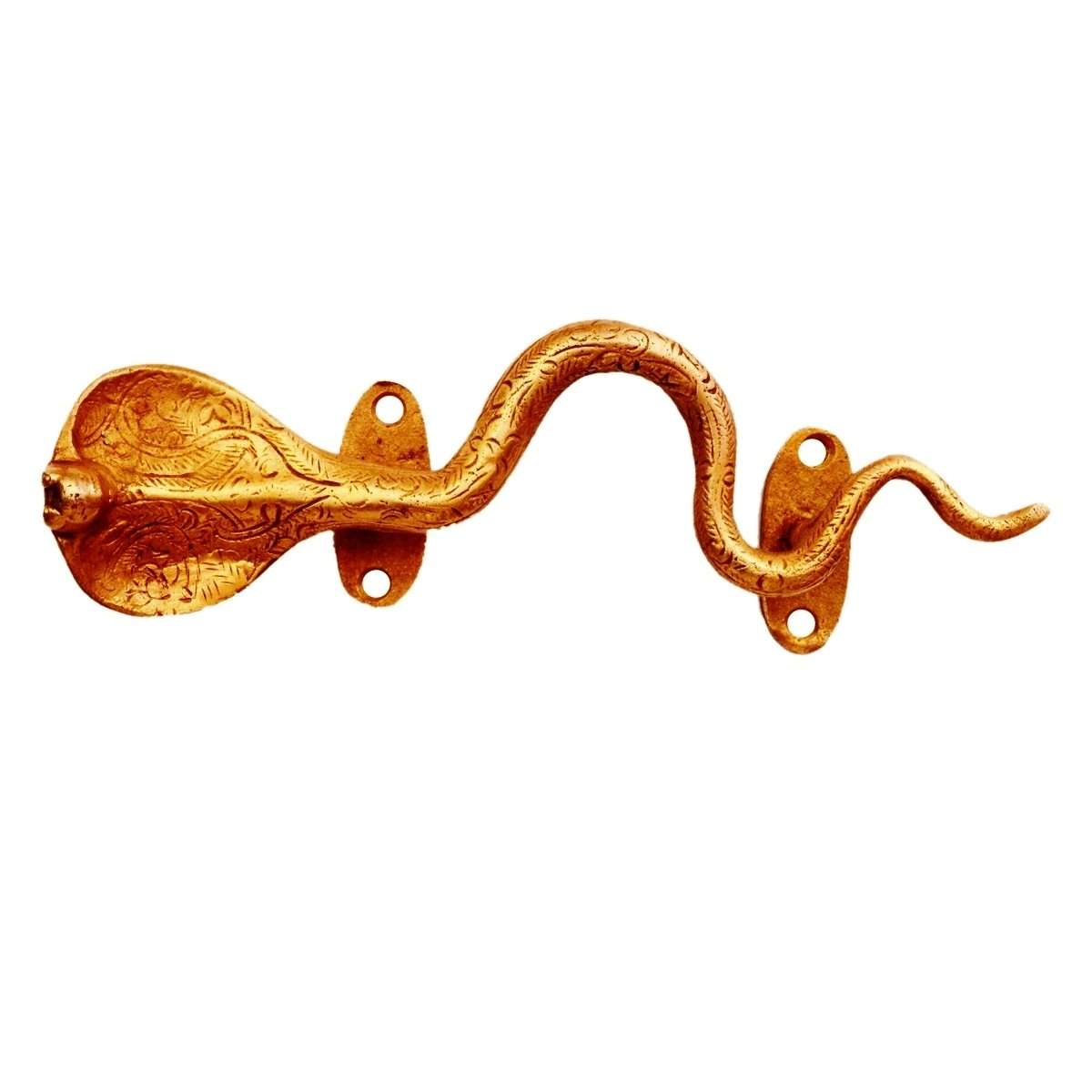 Purpledip Brass Door/Window/Cupboard Handle: 'King Cobra' (11135) 4