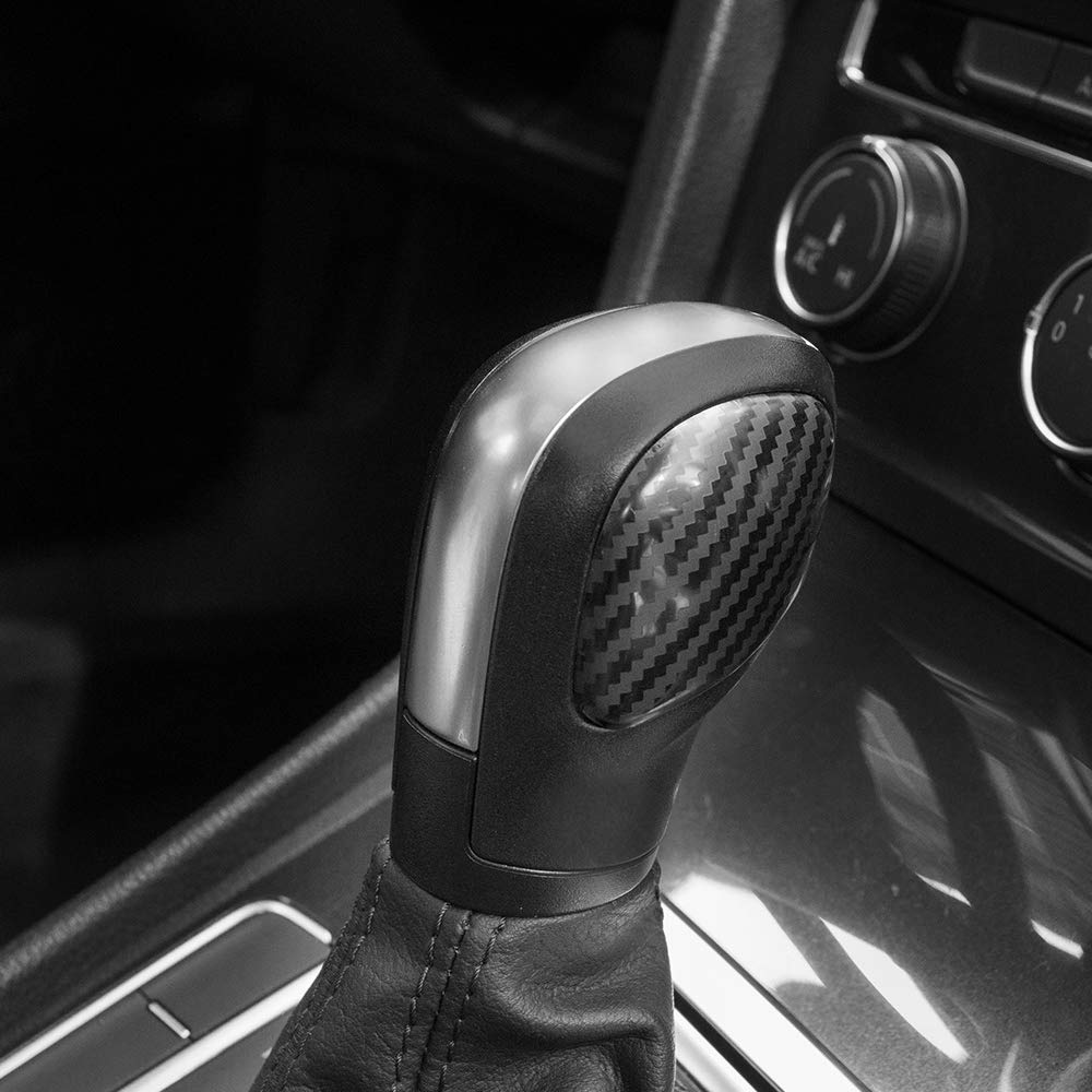 JINZHAO Stainless Steel Car Styling Gear Shift Knob Gear Head Cover Replacement for Golf Jetta Passat Tiguan Atlas Beetle GLI Eos CC GTI MK6 MK7 4