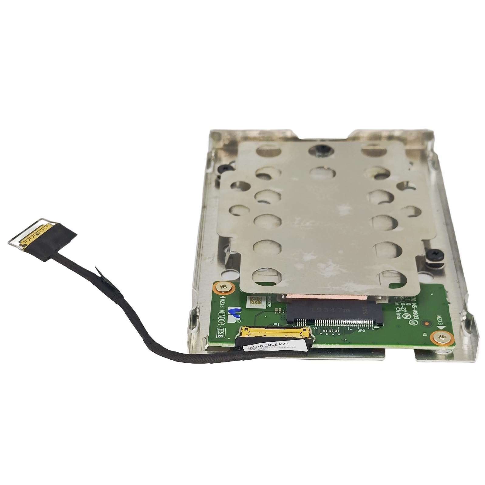 RNVMe PCIe M.2 2280 SSD Upgrade Adapter Kit for Thinkpad L580 L590, Replacement Caddy Bracket Cable Models DC02C00BN20, AM12D000A00 5