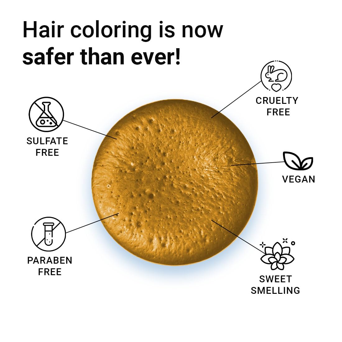 Nishman Professional Hair Color Spray | Cruelty, Peroxide & Ammonia Free | Suitable For Daily Use | Unisex Temporary Hair Color - Gold | 150 ML 4