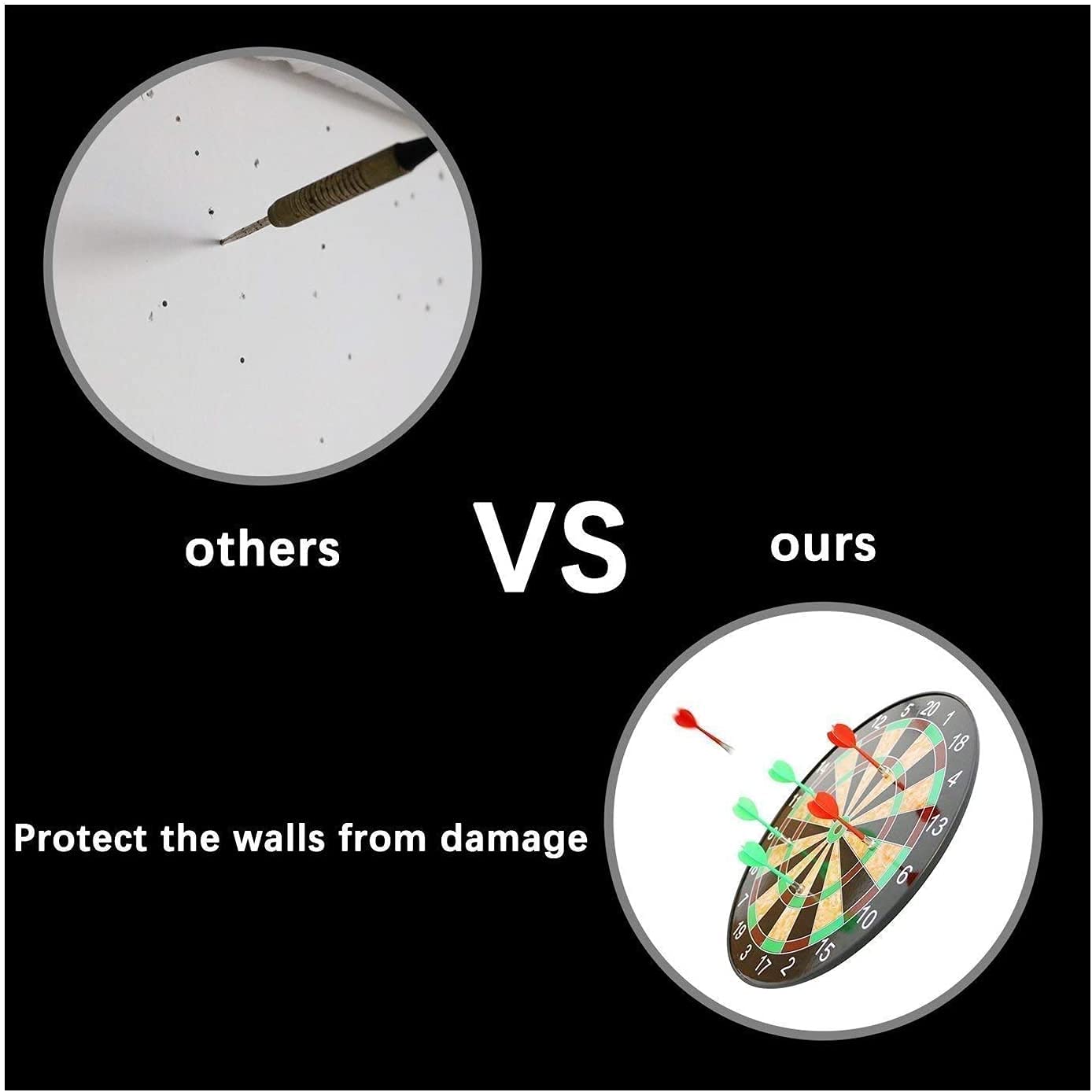 VIBGYOR PRODUCTS Big Dart Game with 6 Soft Darts (17 Inch Big Dart Board Game) 6