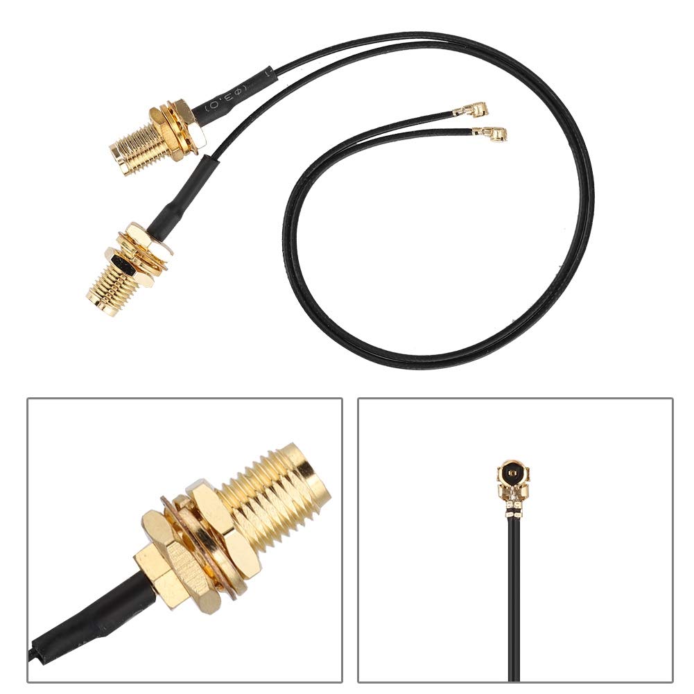 IPX4 Connection Cable, 4PCS Wireless m.2/NGFF Network Card Cable SMA Head, Compatible with WLAN Card for Intel 9260NGW/7265AC/9650AC/BCM94360 6