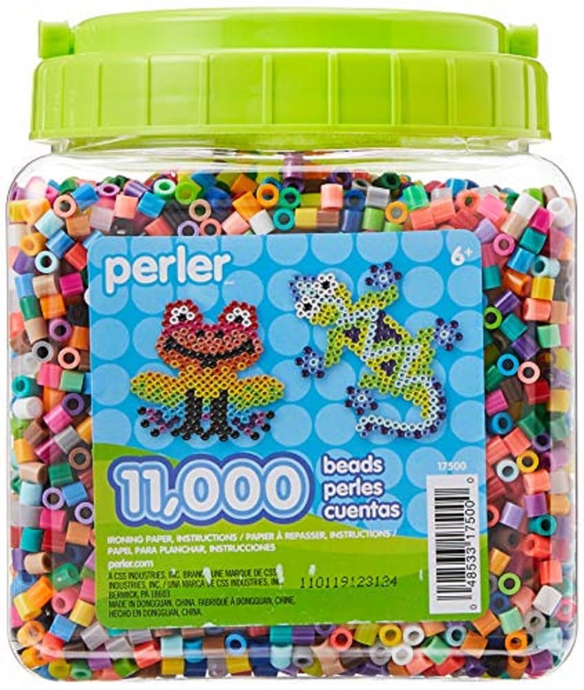 Perler Beads Assorted Multicolor Fuse Beads for Kids Crafts, 11000 pcs 1