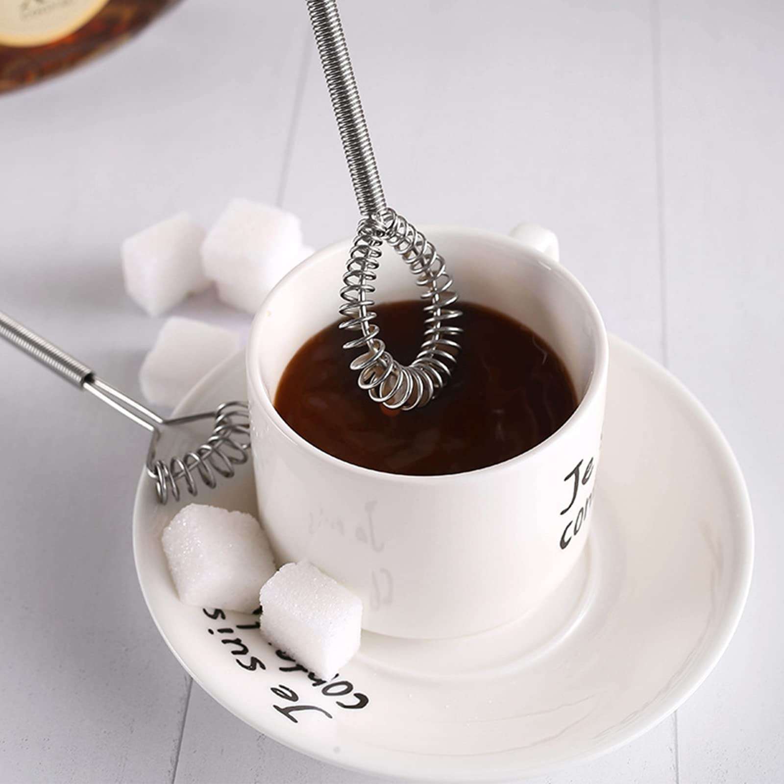 Magic-Hand Held Spring Whisk Kitchen Stirrer Sauces Mixer Beaters Stiring Kitchen Gadget Stainless Steel 5