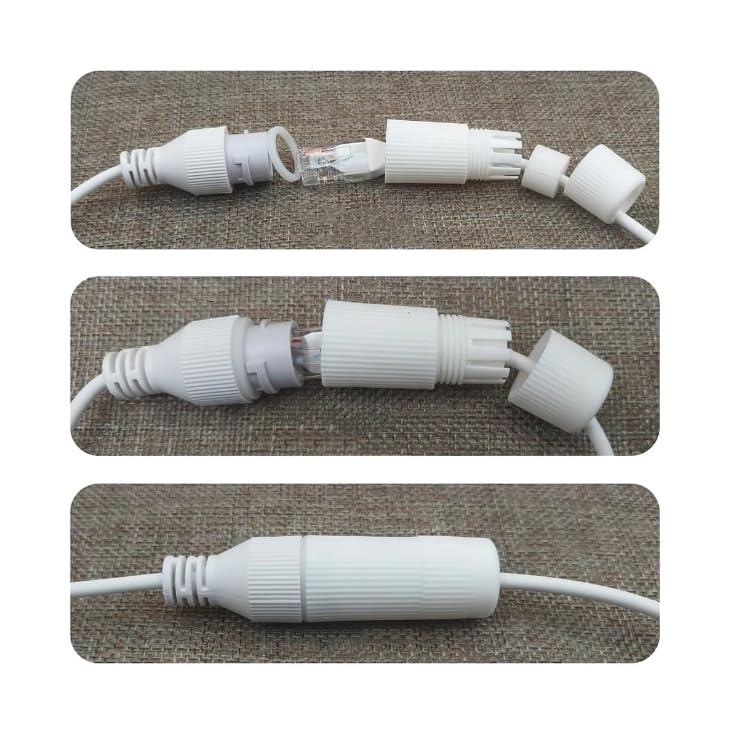 SJZBIN Waterproof POE Combiner Splitter Adapter Run 2 IP Cameras on 1 Cable 5
