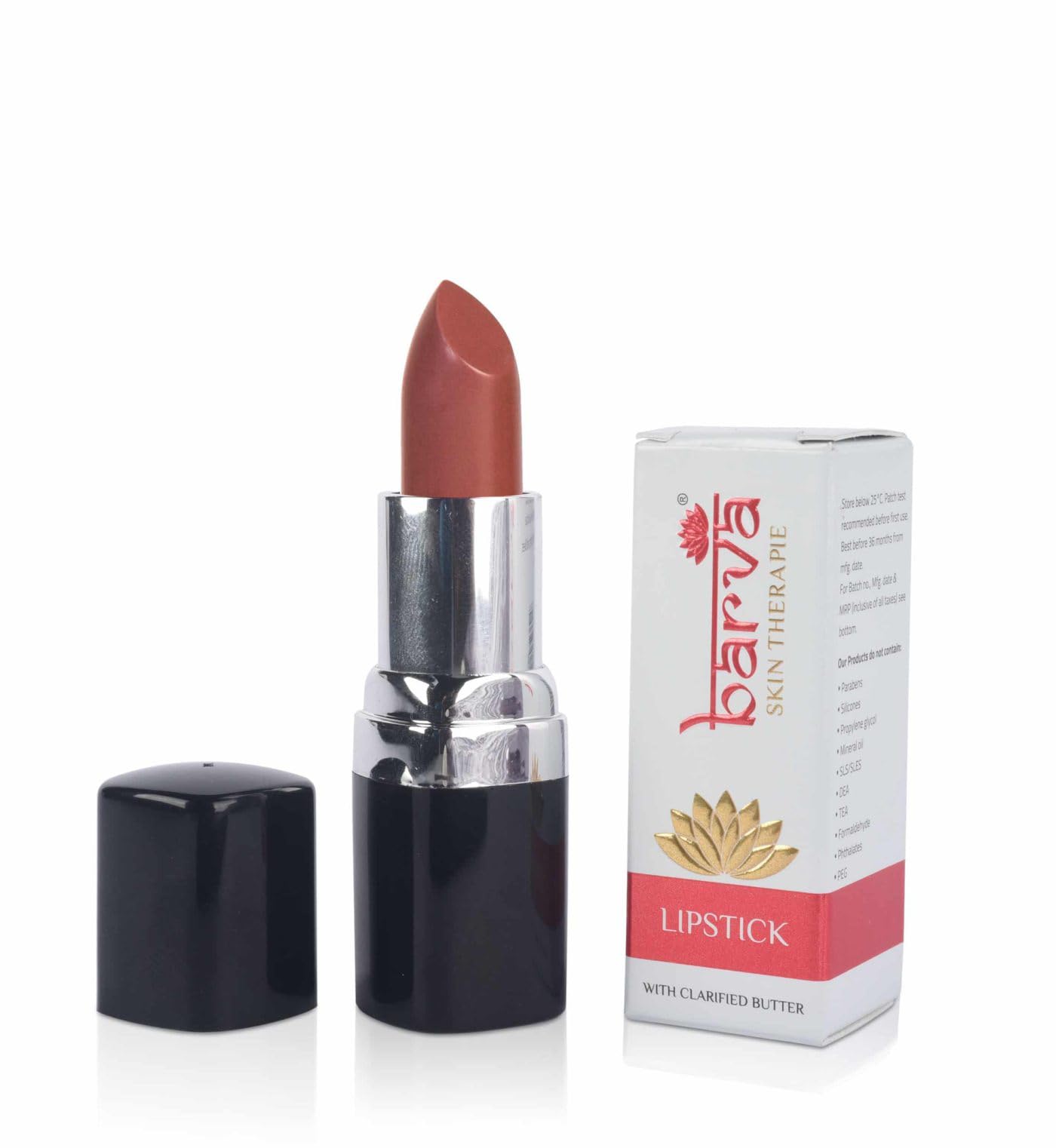 Barva Natural & Moisturising Lipsticks Made Using Pure Ghee, Kokum Butter And Mineral Colours, 4.3g (Orchid 222) 5