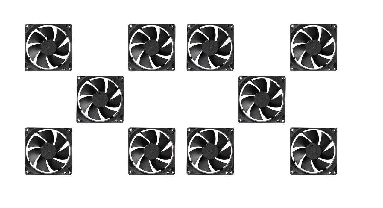 MEKtronics 10 Pcs DC 12V Cooling Fan High Speed CPU Fan for PC Case, DC 12 Volt Cooling Fan 3 Inches CPU SMPS Cooling Radiator Fan for projects 1
