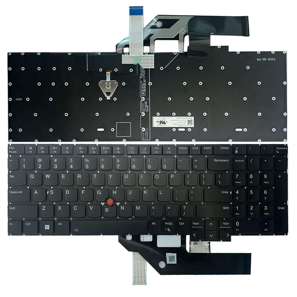 Jintai US Backlight Backlit Keyboard Replacement for Lenovo ThinkPad E16 Gen 1 21JN 21JQ 3