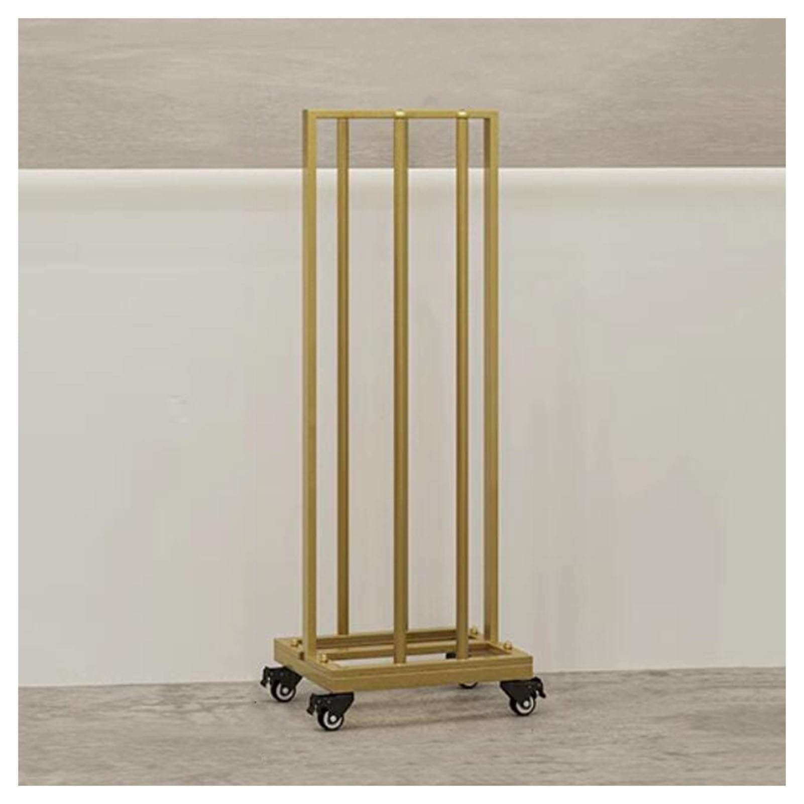 Clothes Hanger Stacker,Hanger Storage Cart,Floor-Standing Movable Clothes Hanger Storage Rack,for Clothing Stores,Laundry Rooms,Closets(Gold,35x30x100cm) 1