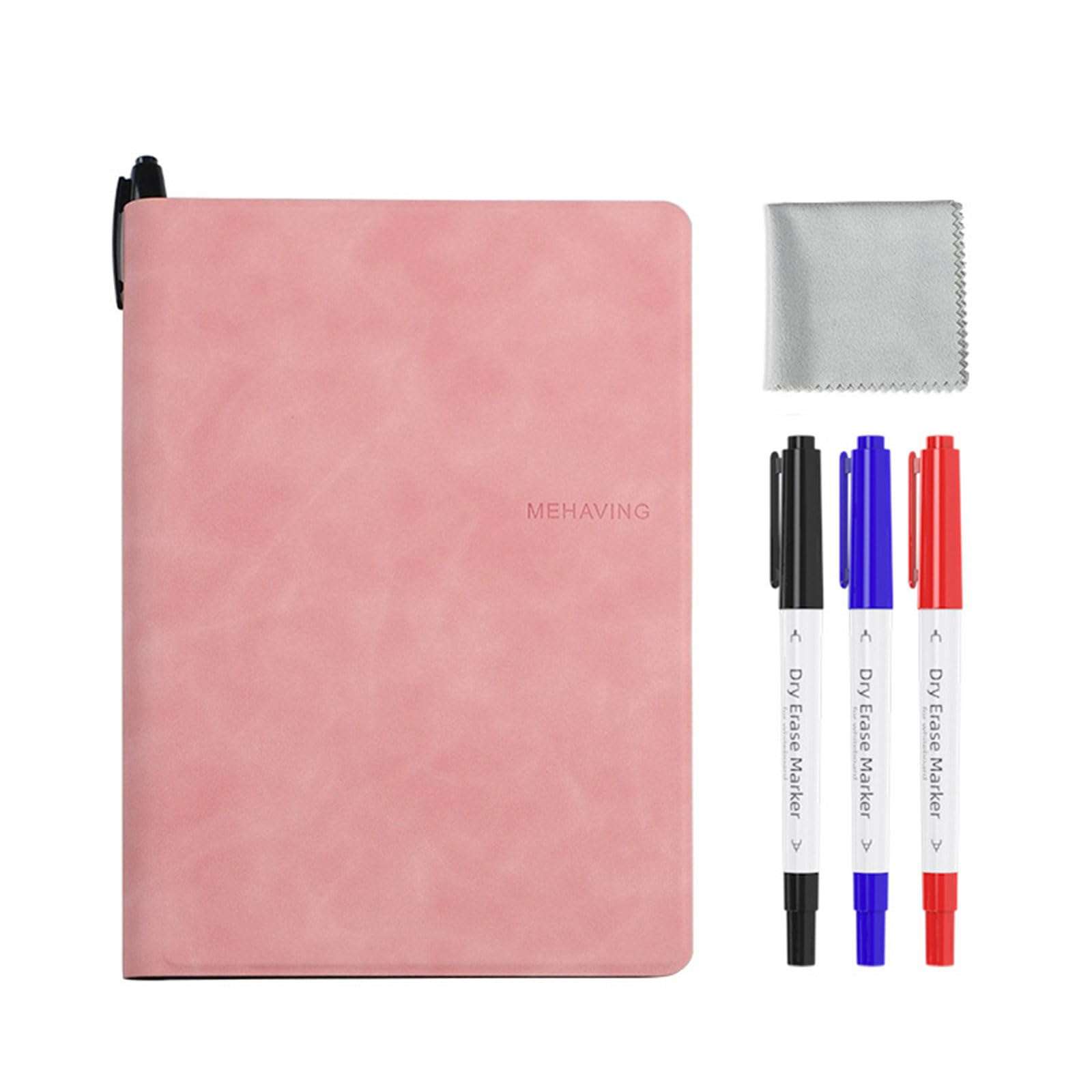 Double-Side Magnetic Board Notebook with Erasable Marker Portable Writing Board for Office Meeting Writing Drawing 1