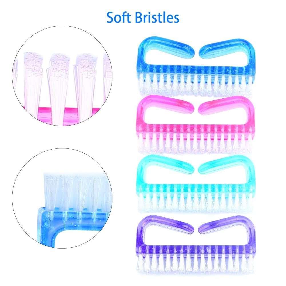 Godaddyearth Plastic Nail Cleaning Scrubbing Brush Multipurpose Manicure Tools for Men Women Fingernail and Toenail Scrub Cleaning Brushes 3