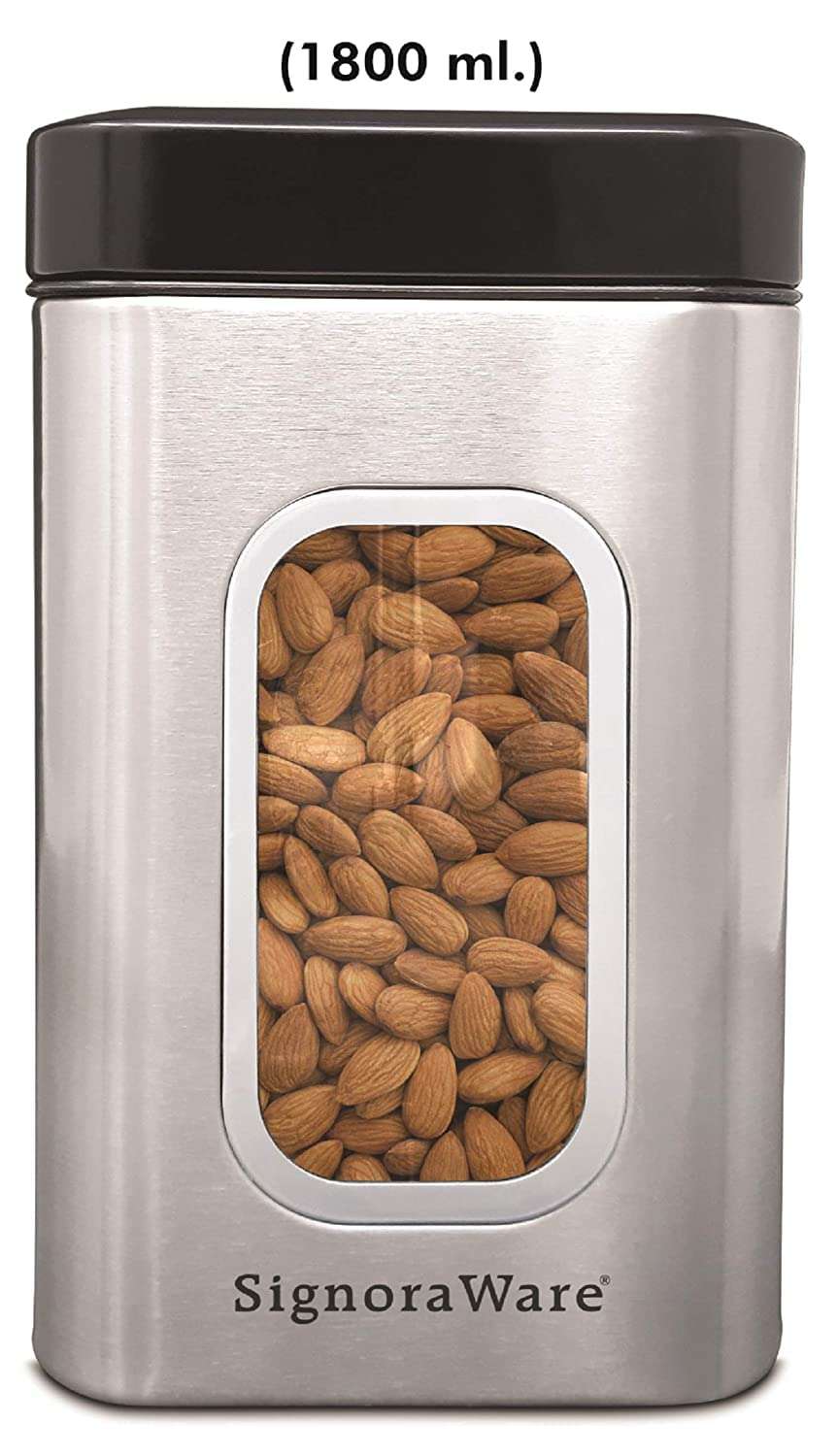 Signoraware Stainless Steel Container- 1800 ml, 1 Piece,Silver 1