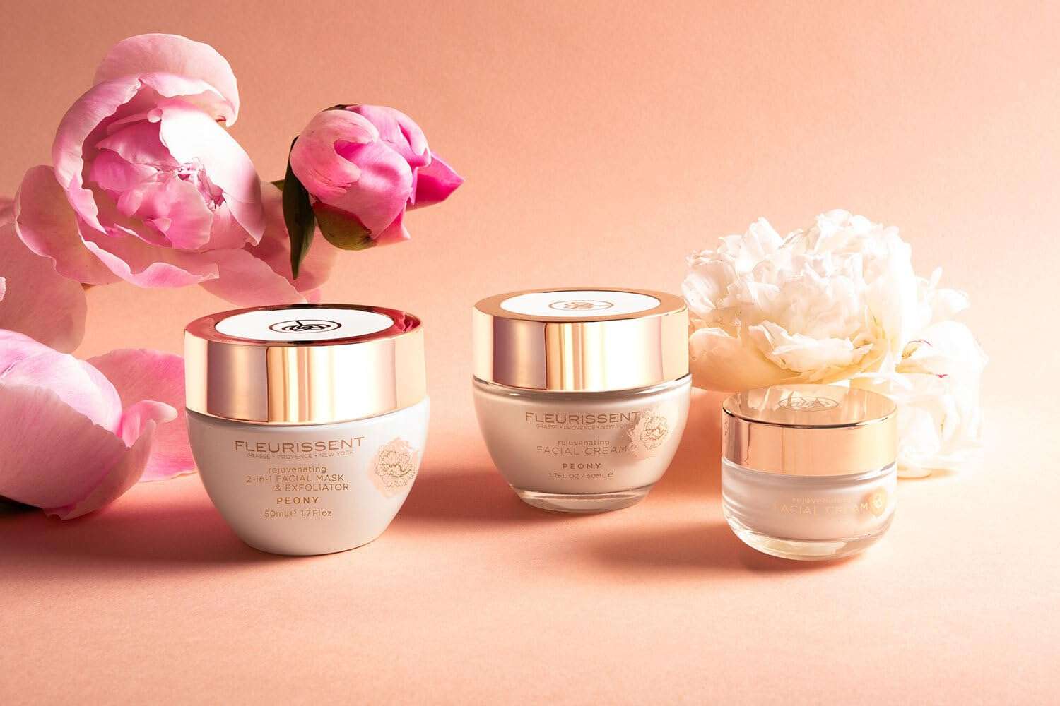 Fleurissent Enchanted Elixir - 2-in-1 Rejuvenating Peony Facial Mask & Exfoliator - Age-Defying, Floral Fusion, 99% Natural, 1.7 FL OZ / 50ML 6