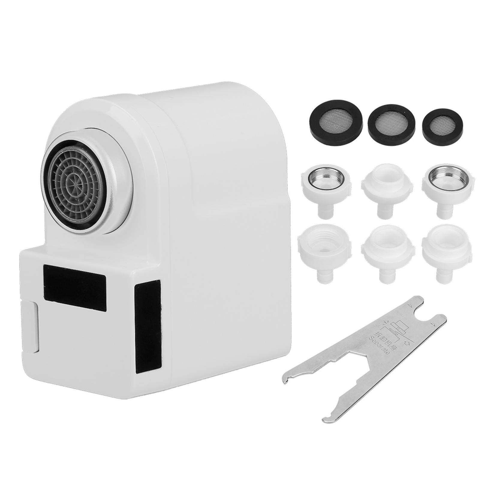 Tomantery Water Saving Device Filter, Faucet Nozzle 6 Kinds of Adapters Simple Design Style Filter Faucet Bubbler Double Sensor for Home for Kitchen 1