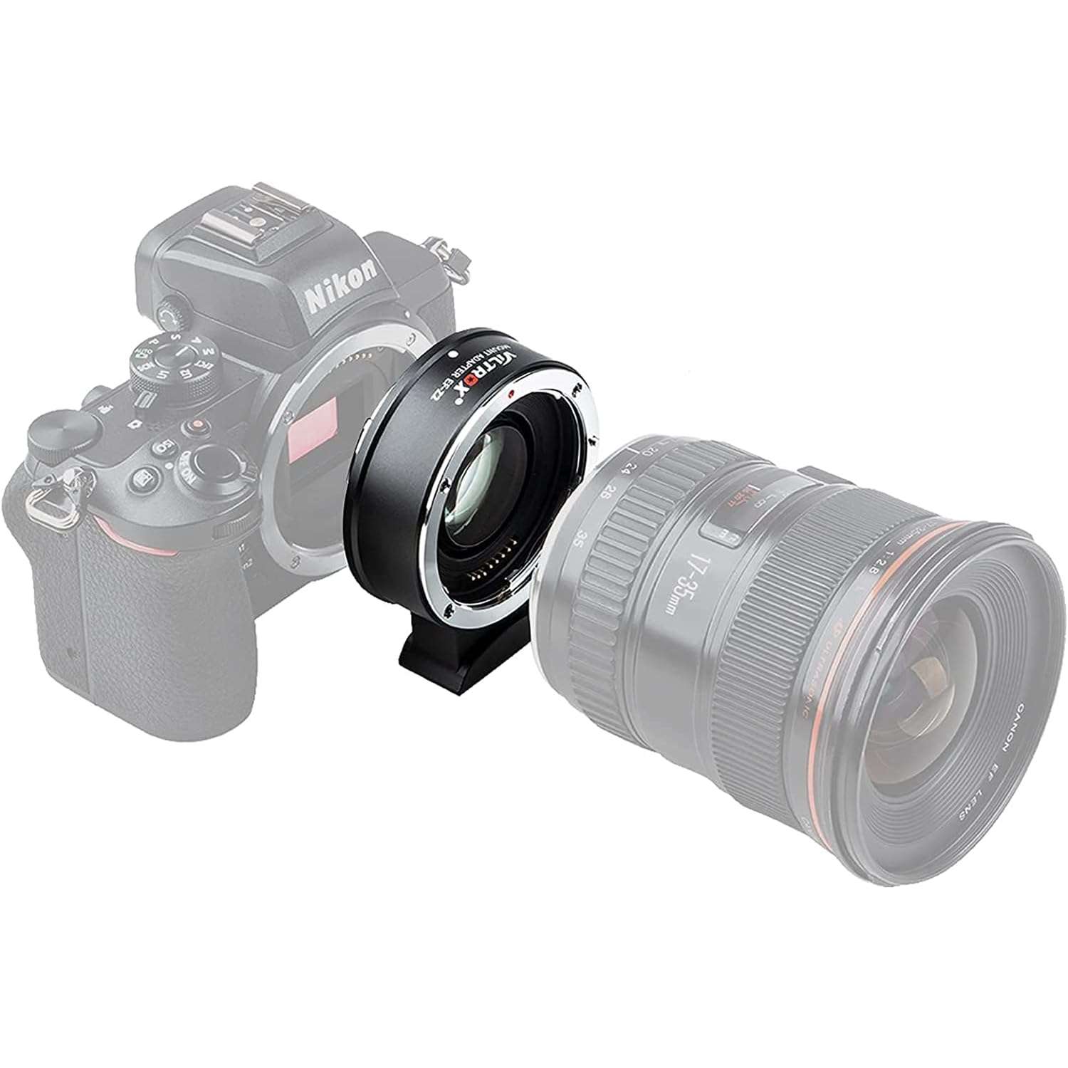 VILTROX EF-Z2 Auto Focus Lens Adapter 0.71x Reducer Speedbooster Lens Converter Compatible with Canon EF Mount Lens to Nikon Z Mount Mirrorless Cameras Z5 Z6 Z6II Z6III Z7 Z7II Z7III Z8 Z9 Z50 Zfc 4