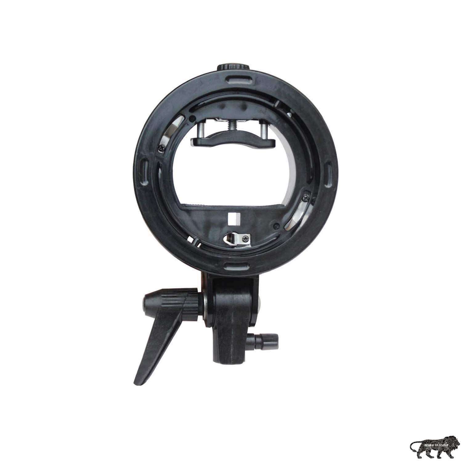 SHOOTVILLA S-Type Bracket Elinchrom S Mount Holder for Speedlite Flash Snoot Softbox Camera Flash Holder Flash Bracket Holder Mount(SV-S-Type) 1