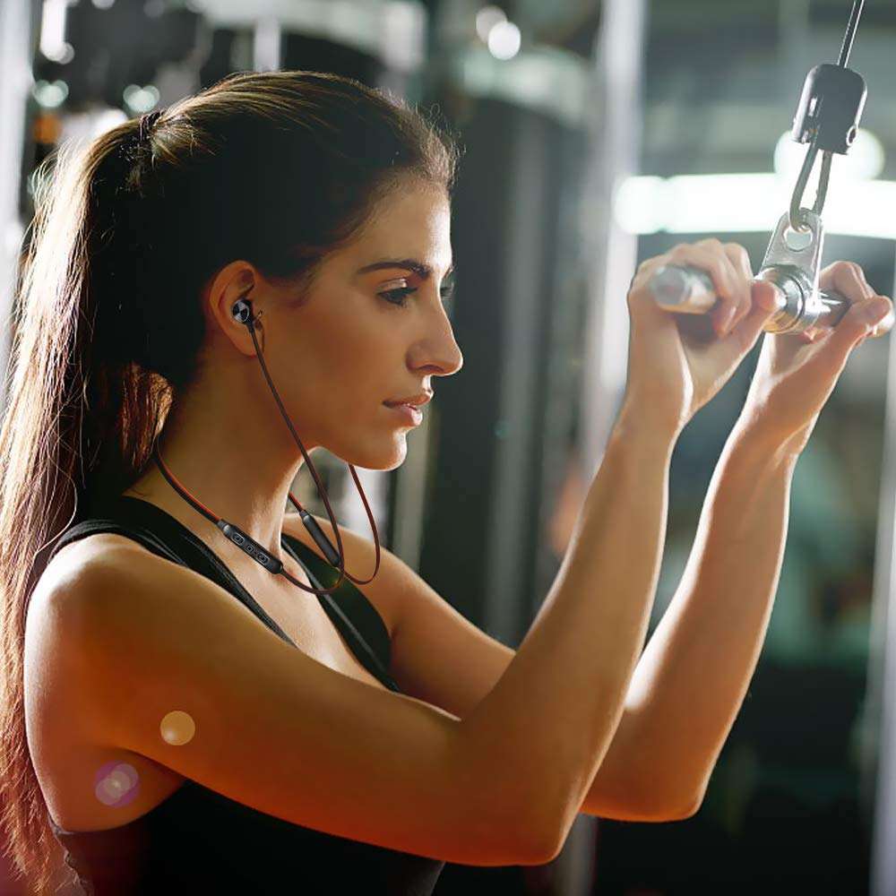 GoSale Wireless Bluetooth Headphones Earphones for OnePlus 6T / One Plus Six T Earphone Bluetooth Wireless Neckband Flexible In-Ear Headphones Headset With Mic, Extra Deep Bass Hands-Free Call/Music, Sports Earbuds, Sweatproof (JO, Multi) 6