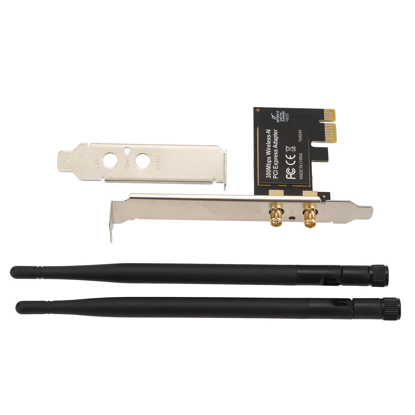PCIe WiFi Card, 300Mbps PCI Express Network Card PCIE Network Adapter with Antenna, PCI E WiFi Adapter for for for OS X 6