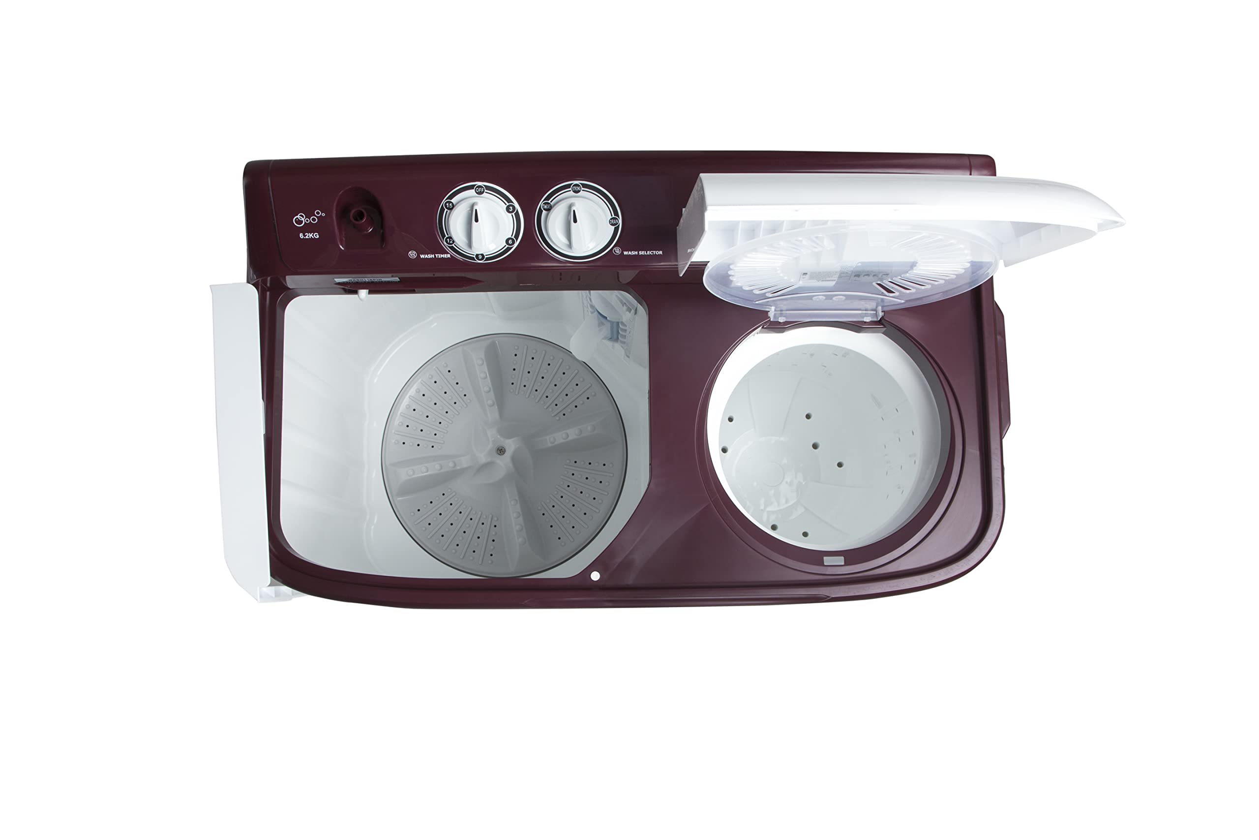 Haier 7 Kg 5 Star Rating Semi Automatic Top load Washing Machine (HTW70-1187BON, White) 5