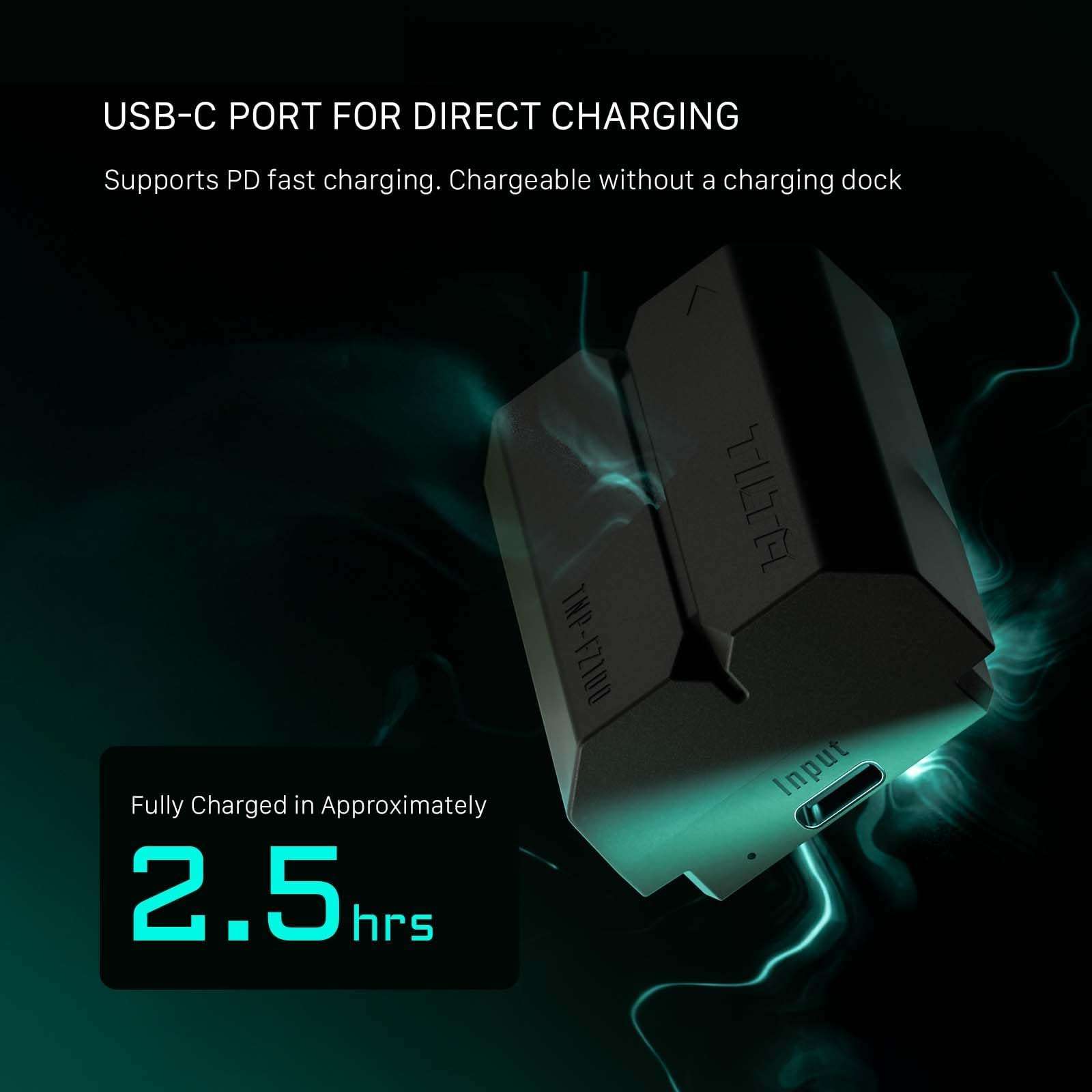 Tilta NP-FZ100 Battery with USB-C Input (2400mAh) - Off White | Works with A6600, A6700, A9, A9 III, A7S III, A7R III, A7C, A7C II, A7 III, A7 IV, A7R IV, A7S III, FX30, FX3, FX30B, A1 II, ZV-E1 6