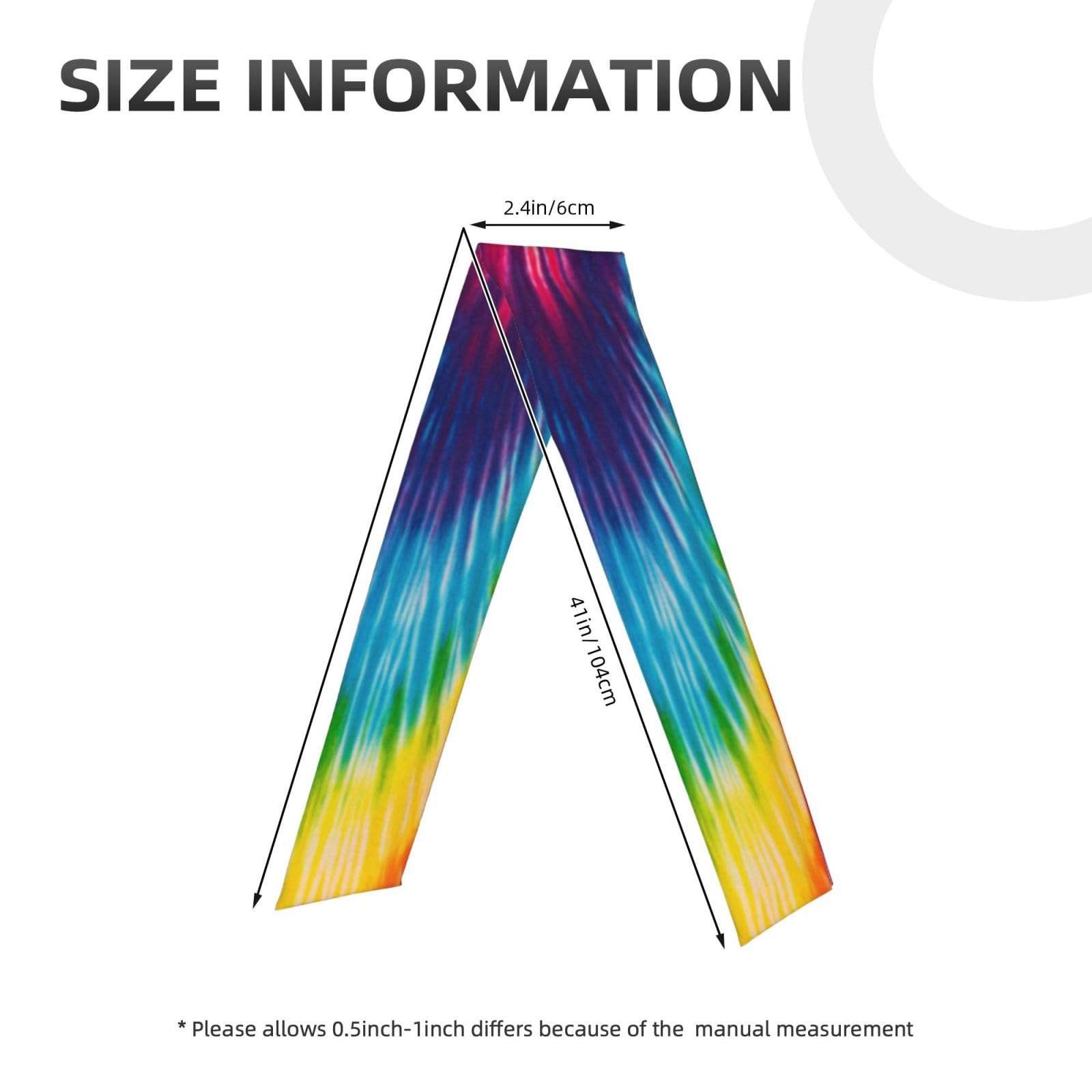 Btdsannb Sports Head Tie Hair Band Sweatband Rainbow Tie Dye Flex Tie Headband Unisex Wicking Head Tie for Running, Basketball, Workout, Soccer, Paintball, Exercise, Volleyball, 2.36 x 41 inch 3